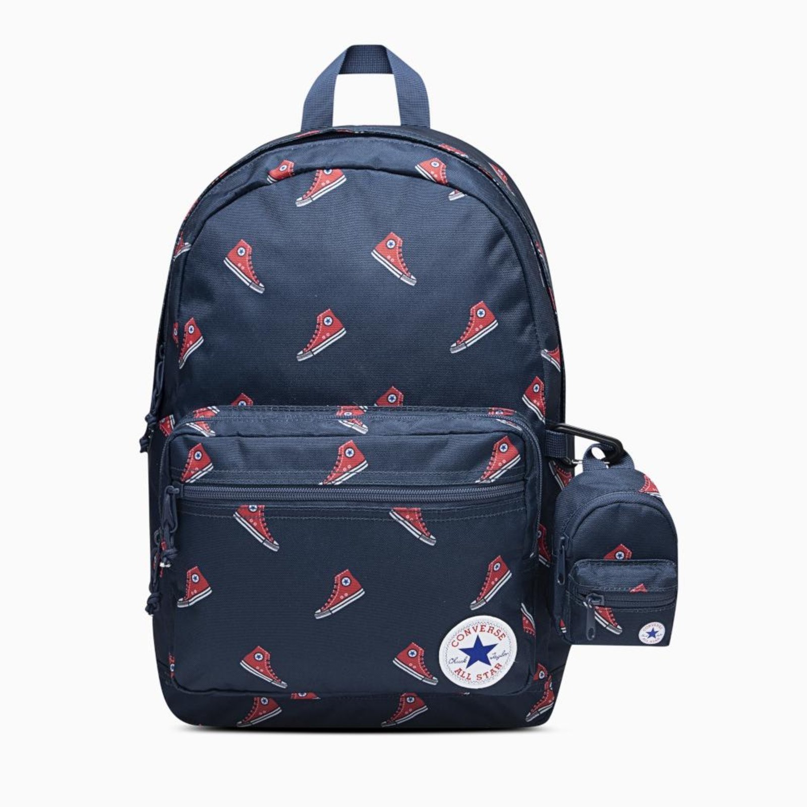 Vista 2 Mochila Converse 19,5L Go 2 Estampa All Star azul Converse azul