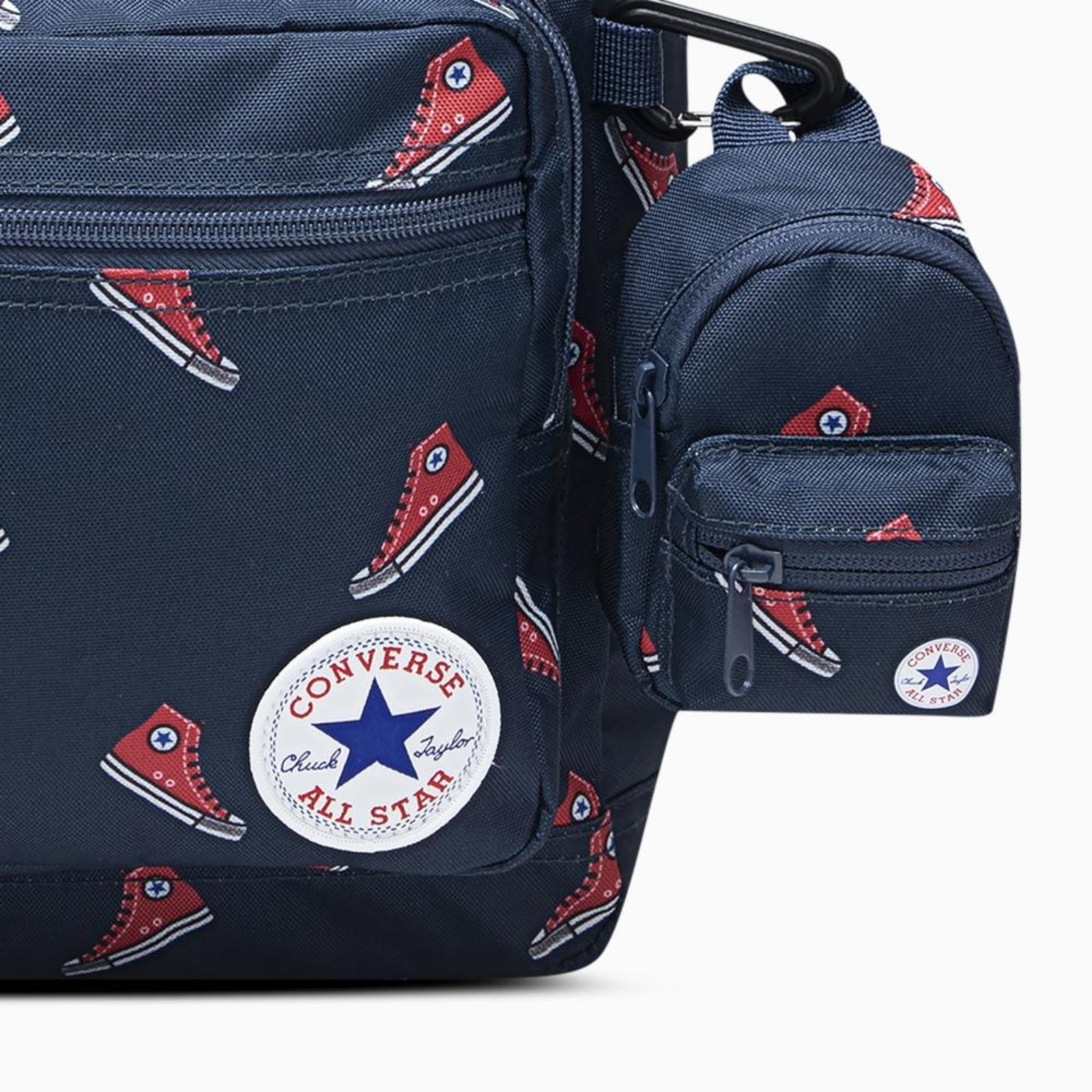 Vista 3 Mochila Converse 19,5L Go 2 Estampa All Star azul Converse azul