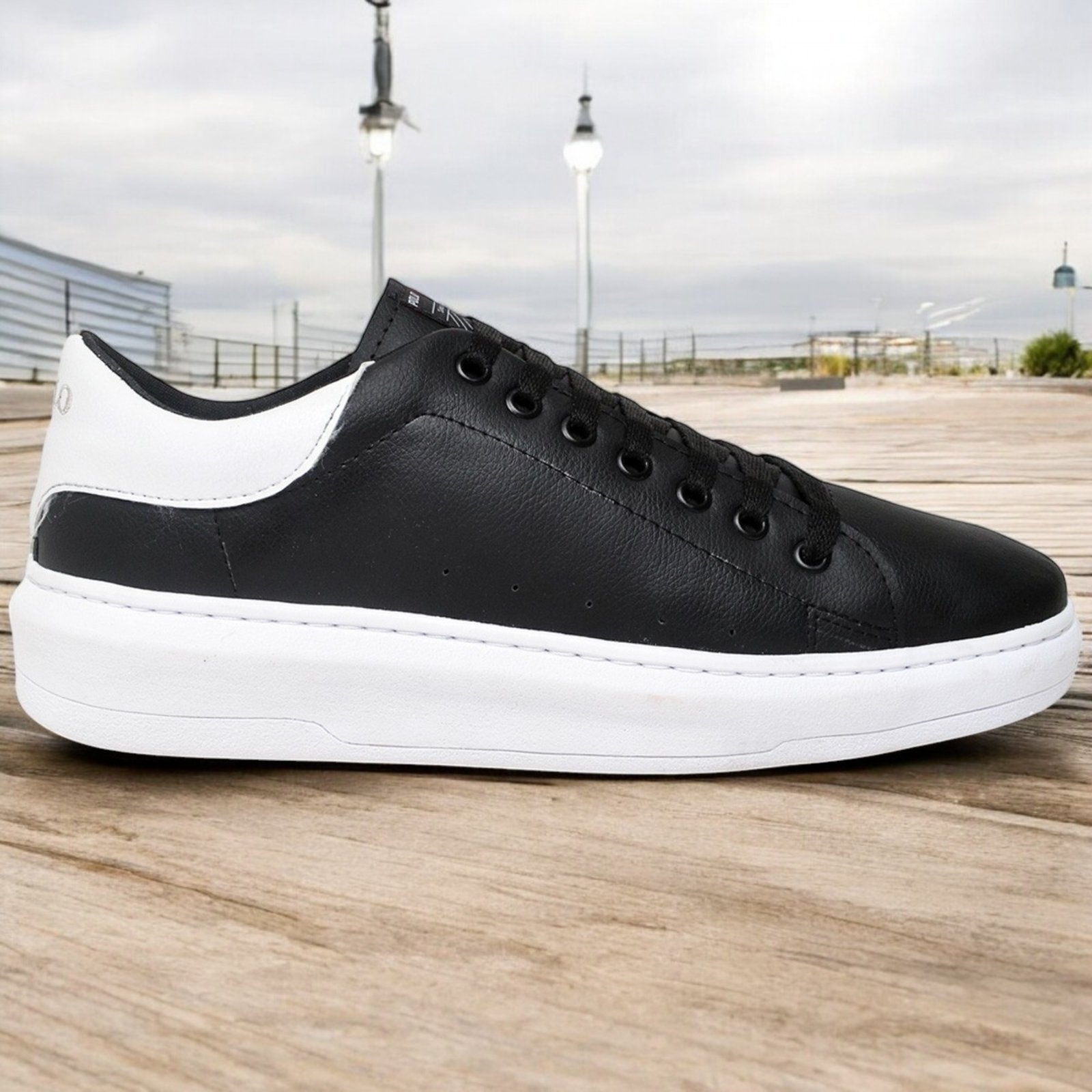 Tenis Sneaker Casual Conforto e Estilo 7500 Preto