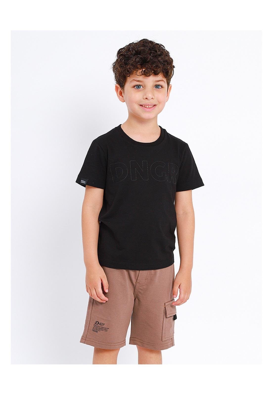 Infantil - Bermuda Avulso Meninos Banana Danger 10 Marrom
