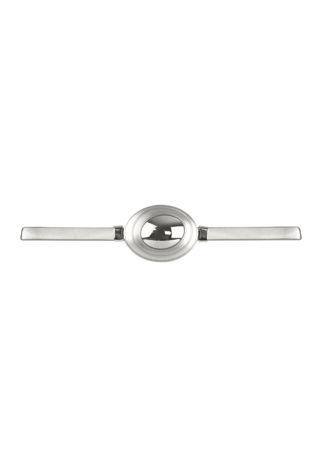 Cinto Nua Duza Elástico Metal Prata