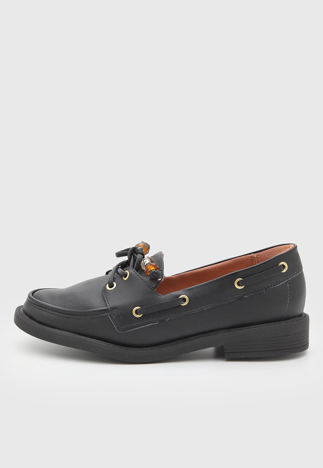 Mocassim Feminino Vizzano Amarração Preto