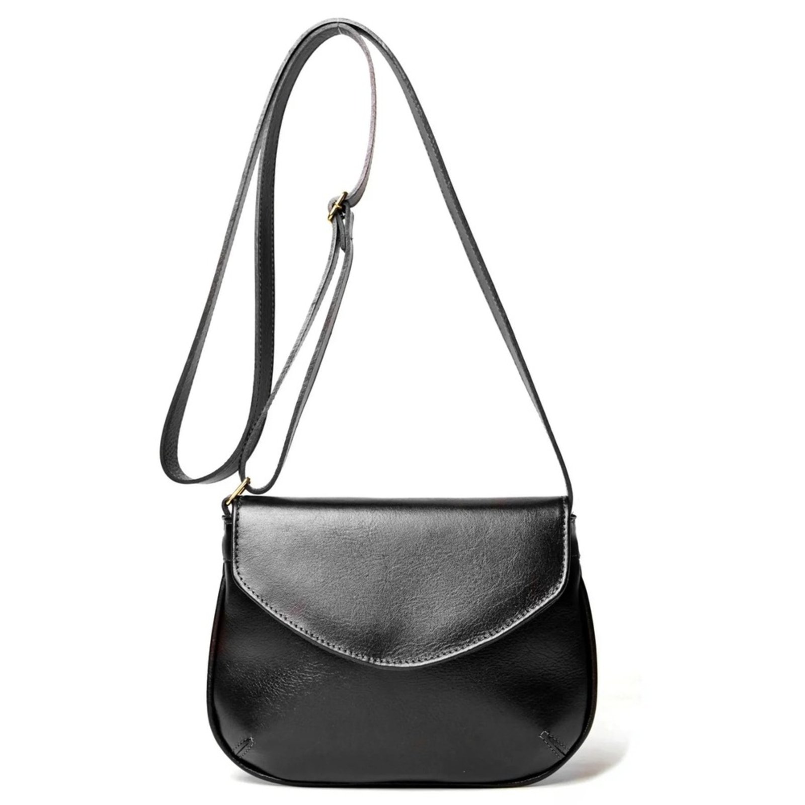 Bolsa Feminina Transversal em Couro Artlux Preto 9064