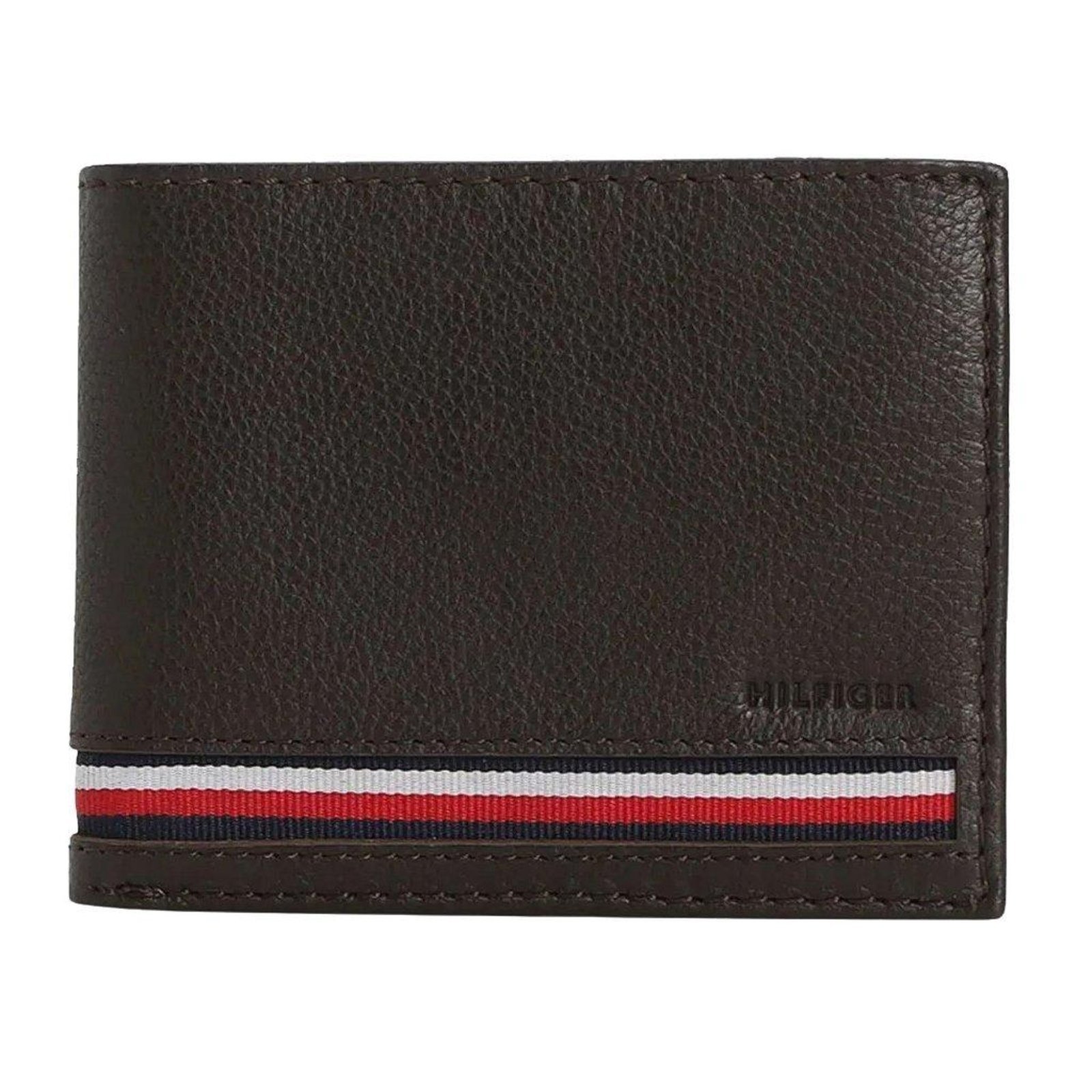 Vista 2 Carteira Tommy Hilfiger Milled Passcase Marrom preto Tommy Hilfiger preto