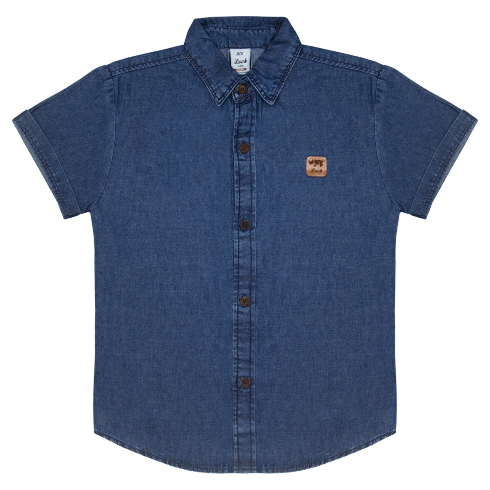 Infantil – Camisa Juvenil Look Jeans Tradicional Jeans