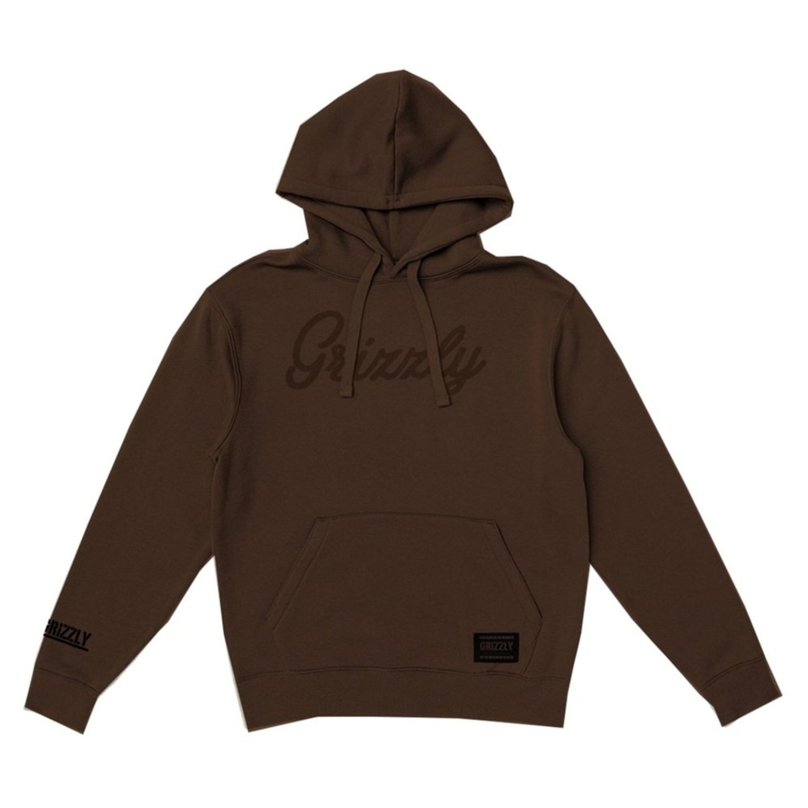 Moletom Grizzly Script Logo Hoodie - BROWN
