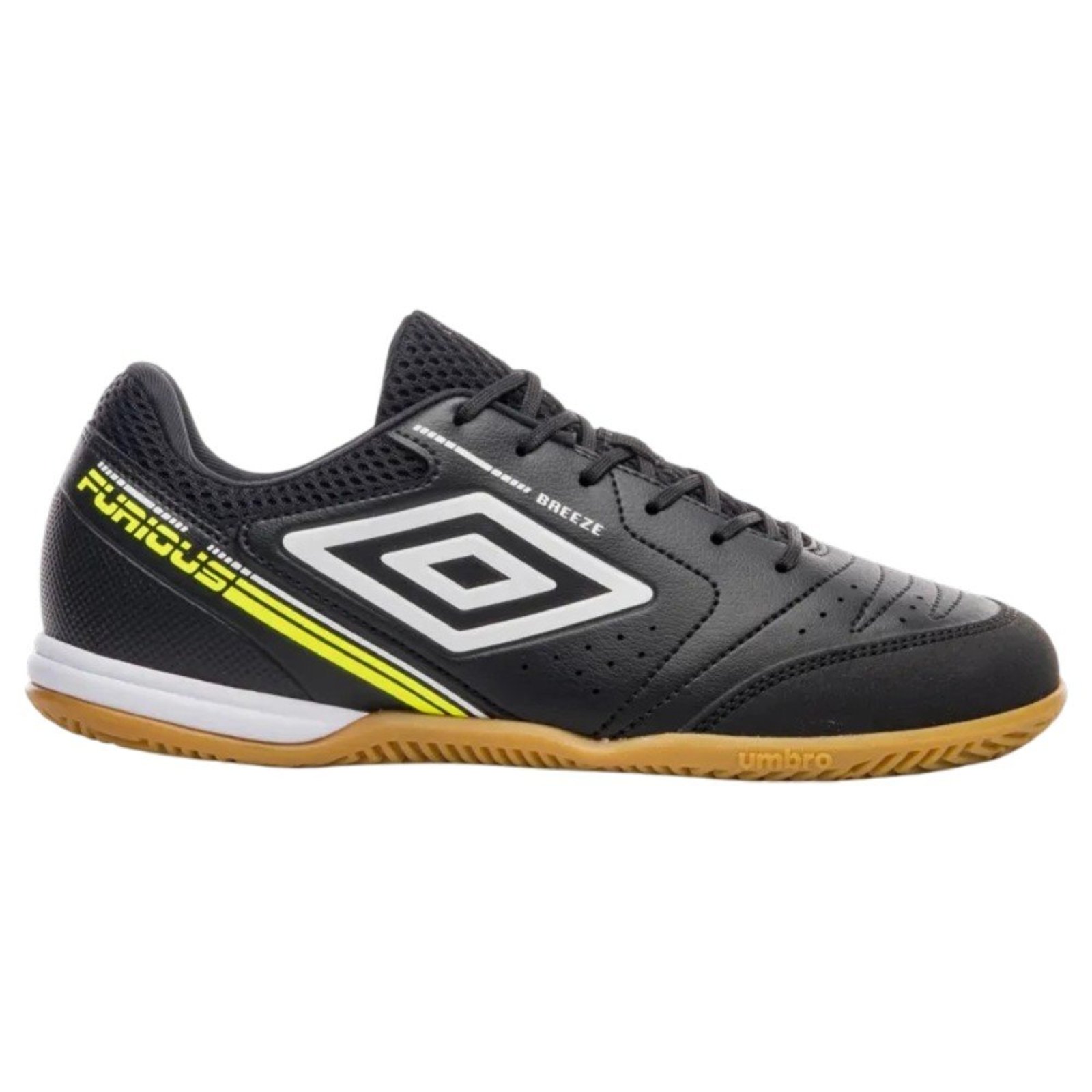 Chuteira Futsal Umbro Furious Preto/Branco