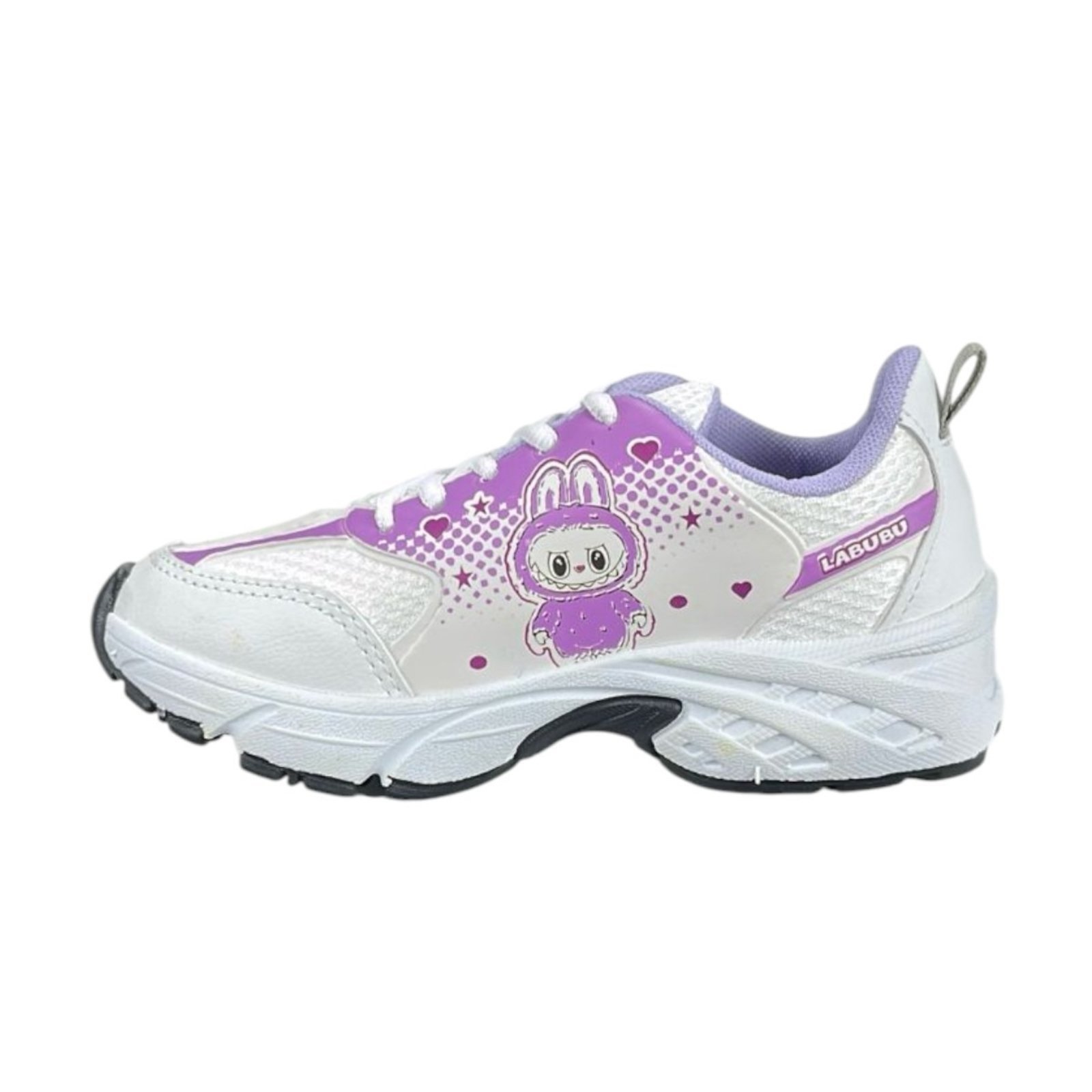 Vista 3 Tenis Box200 Jogger Dia a dia BK2096 Lilas Box 200 branco Box 200 branco