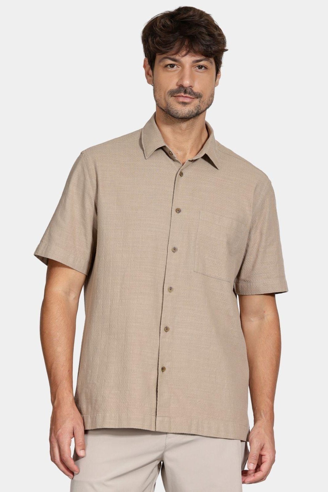 Camisa Aramis Regular Maquineta Flame
