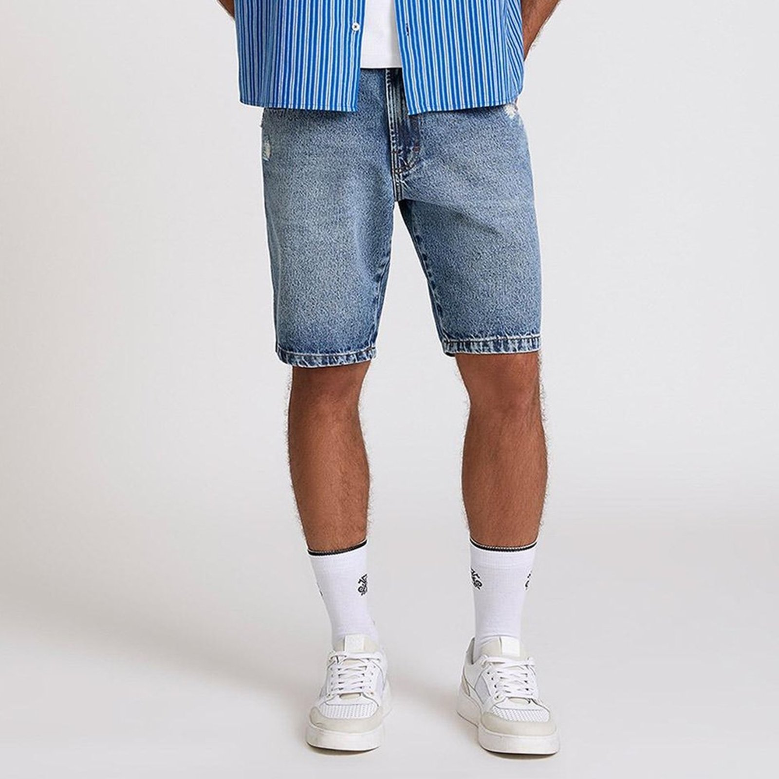 Bermuda Jeans John John Clássica Selby Pr27 Azul Masculino