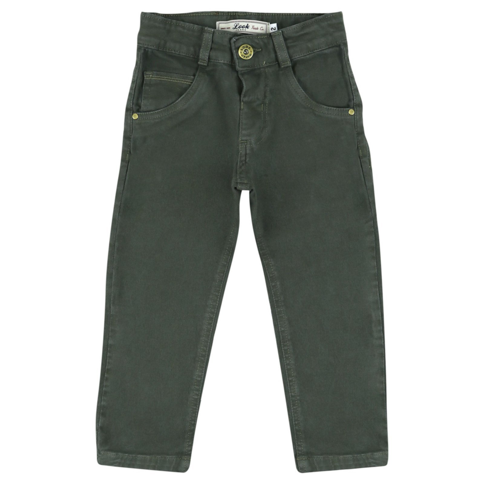 Infantil – Calça Look Jeans Skinny Verde