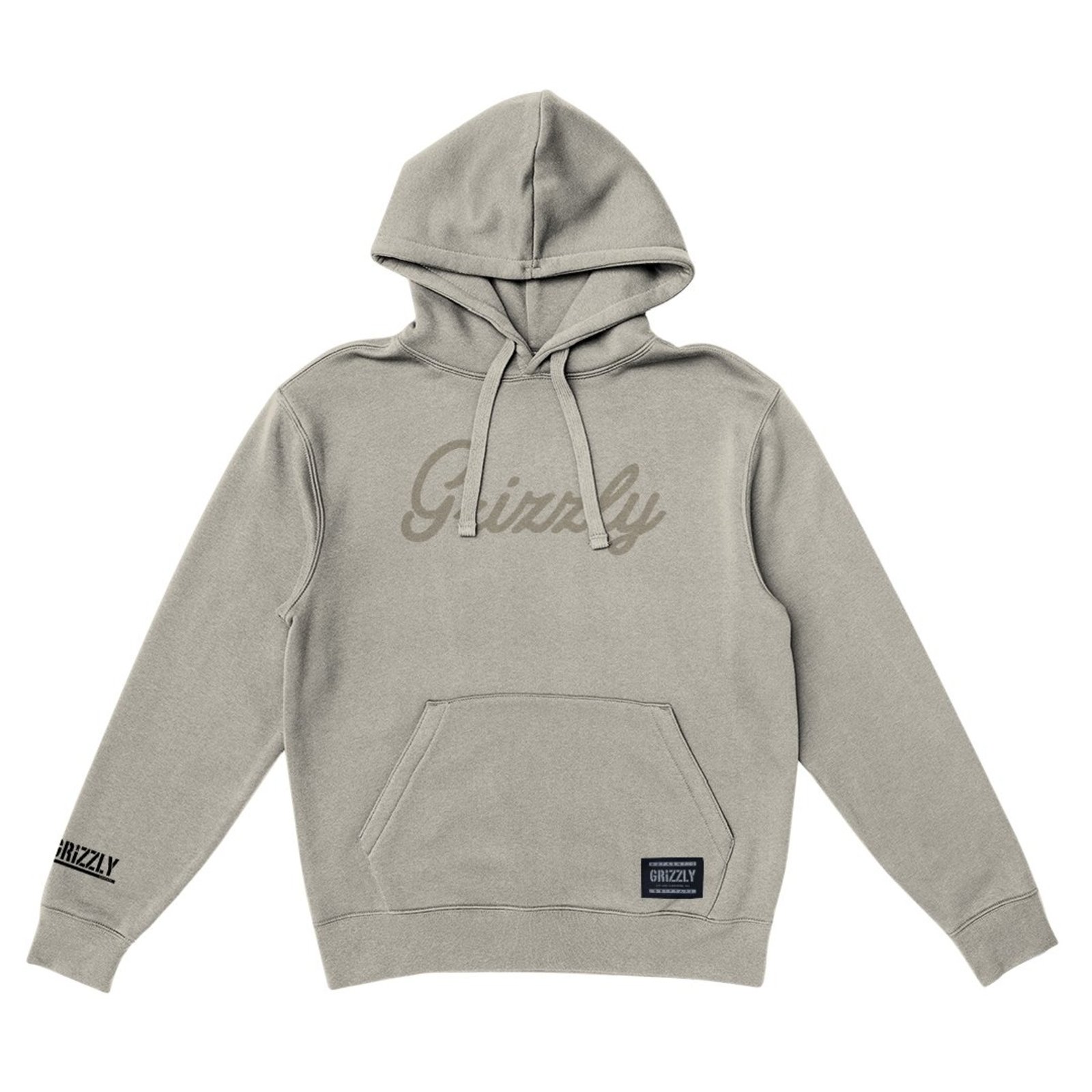 Moletom Grizzly Script Logo Hoodie - NEW SAND