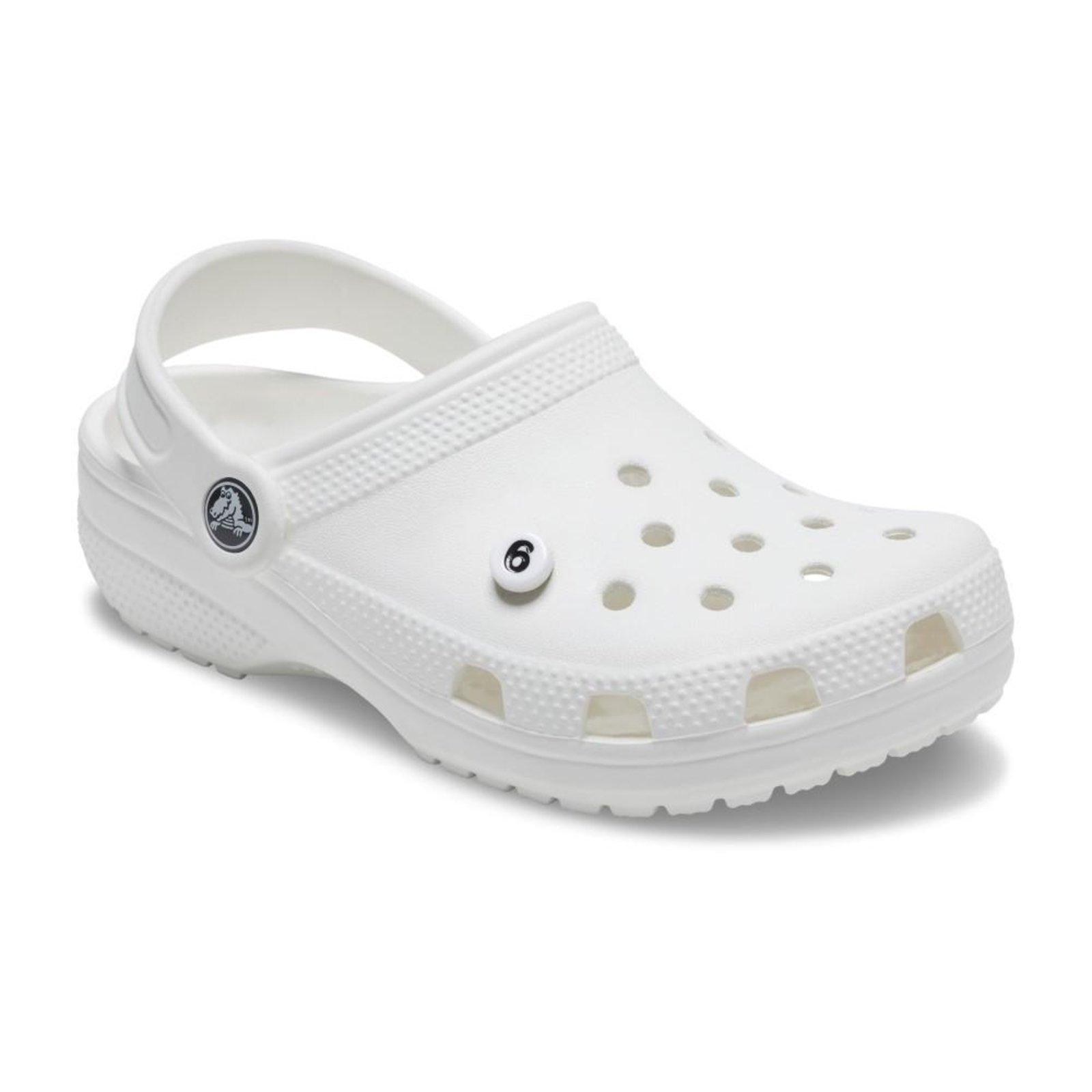 Vista 3 Infantil - Jibbitz™ Número 6 Pequeno Crocs branco Crocs branco