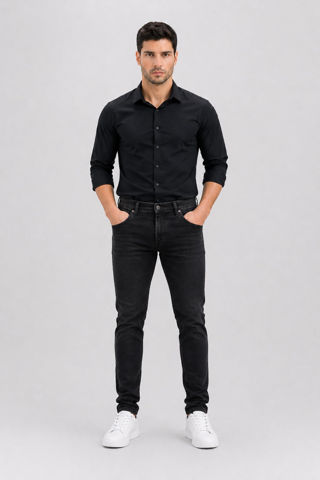 Calça Slim D Bell Outlet Fashion Preta