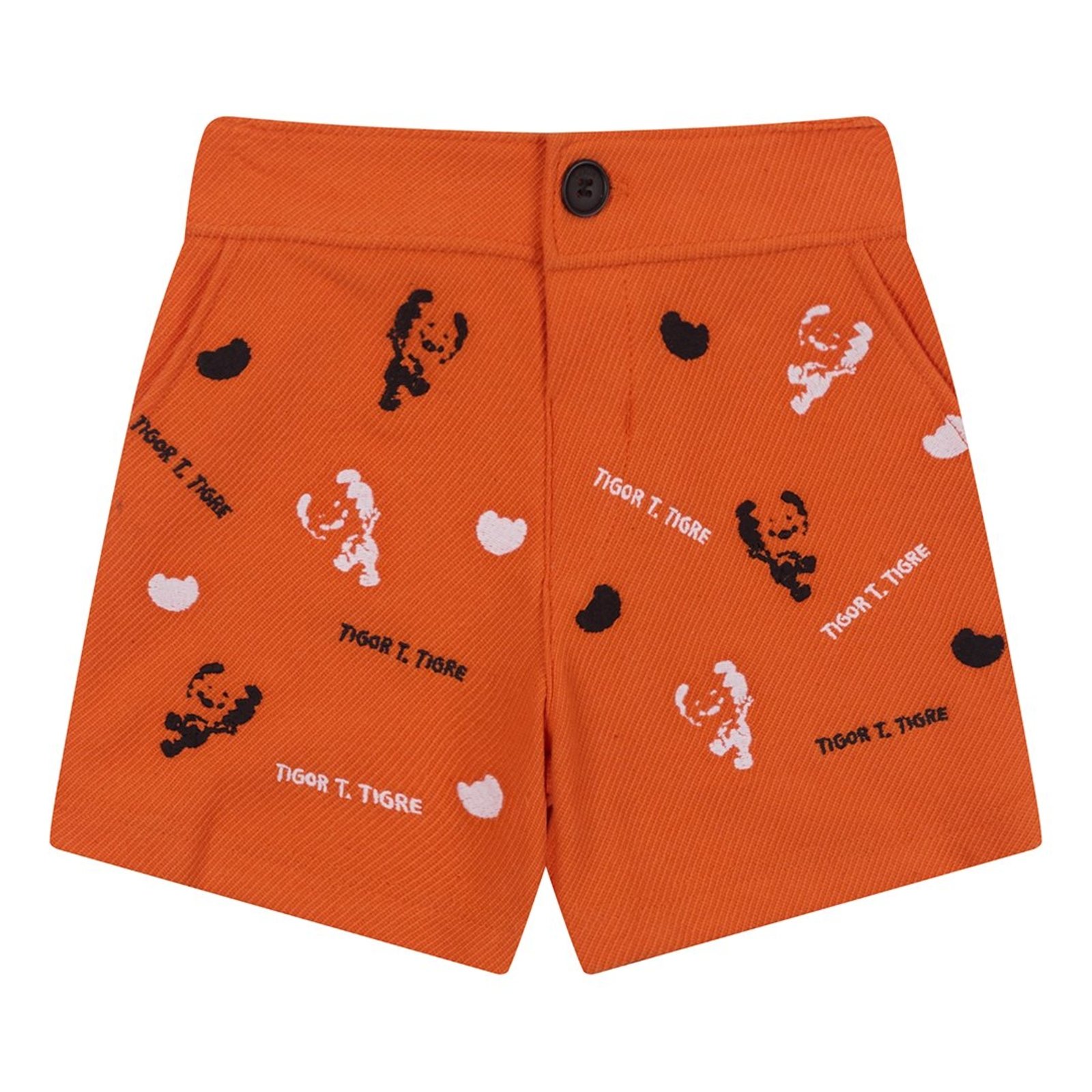 Infantil - Bermuda Moletom Masculina Tigor T. Tigre