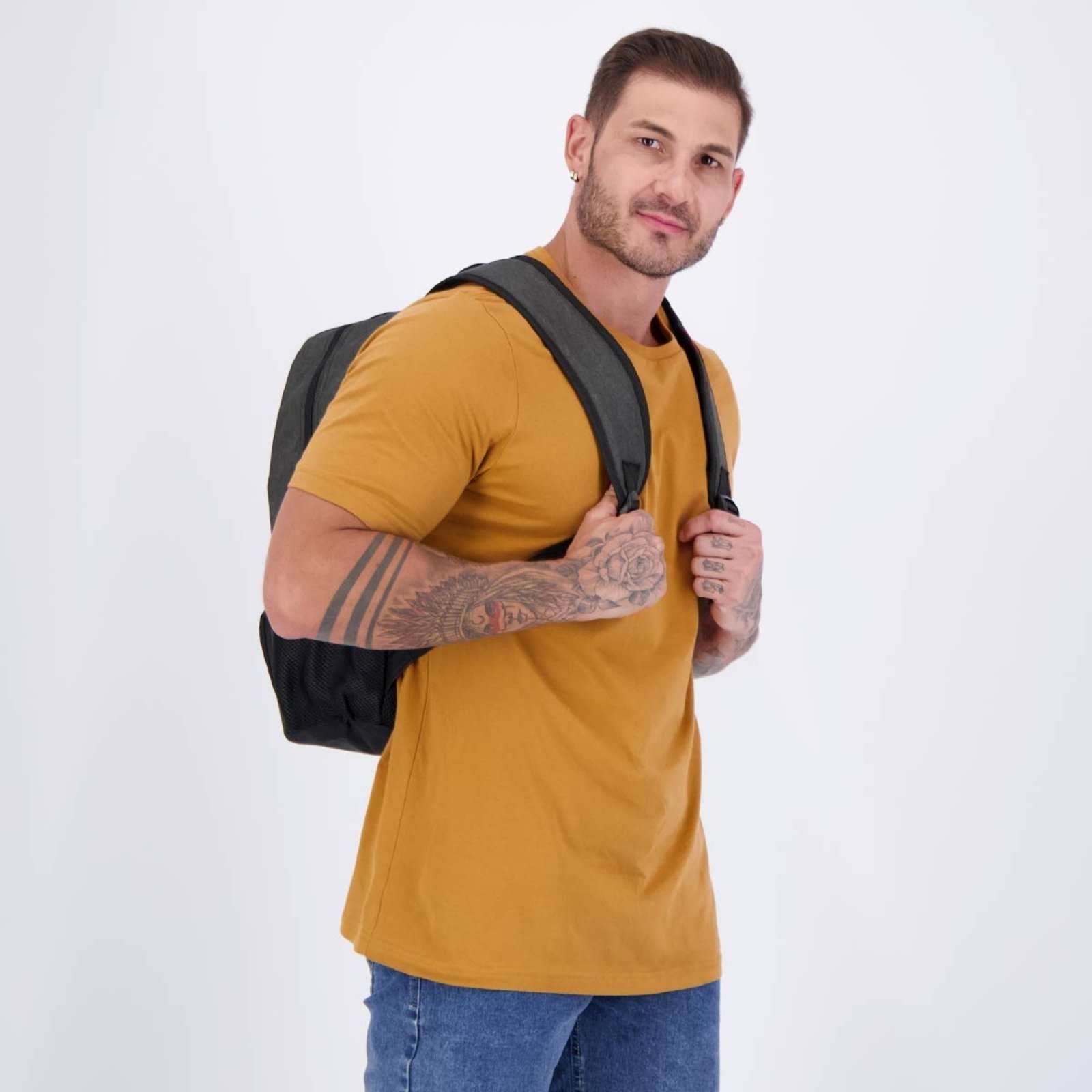 Vista 3 Mochila Flamengo Esportiva Escuro Xeryus cinza Xeryus cinza