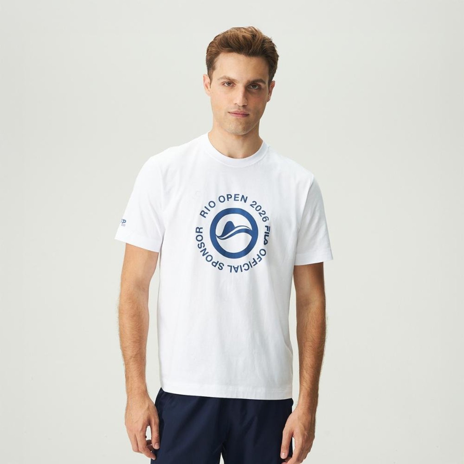 Camiseta Fila Regular Official Sponsor Rio Open 26 Masculina Incolor