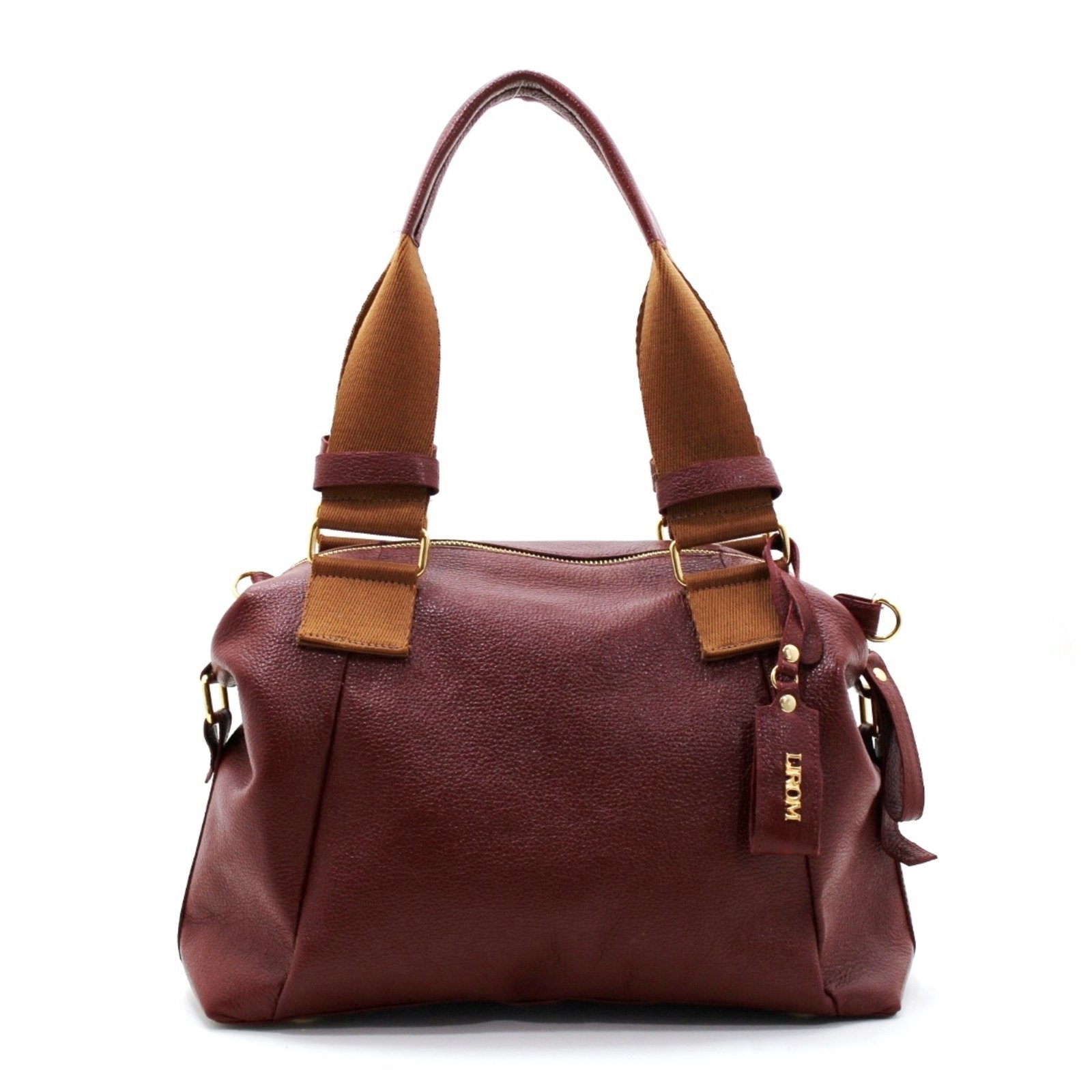 Bolsas Femininas De Couro Lirom Macio Alta Qualidade Marsala