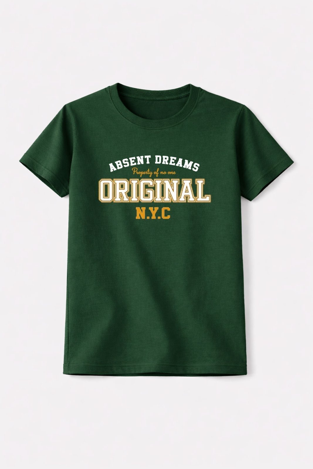Infantil - Camiseta Masculina Algodão Original NYC Verde Musgo - Babei no Look