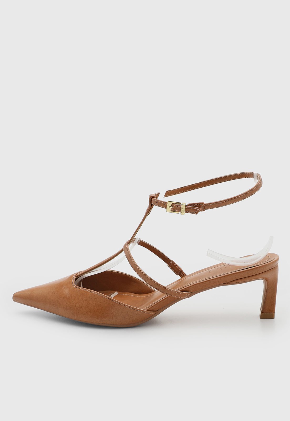 Scarpin Feminino Santa Lolla Salto Baixo Caramelo