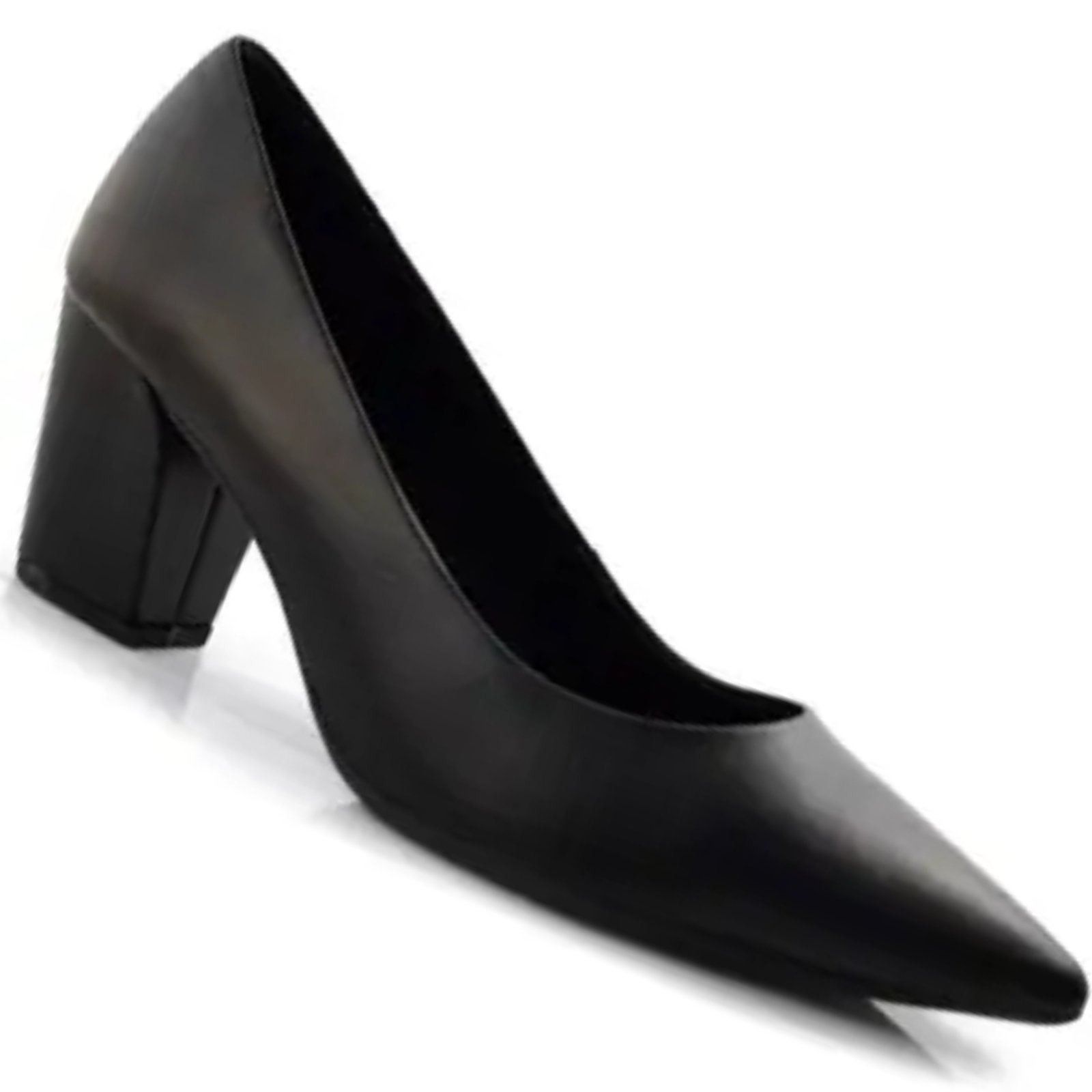 Sapato Scarpin Usaflex Z7614 Salto Grosso Feminino