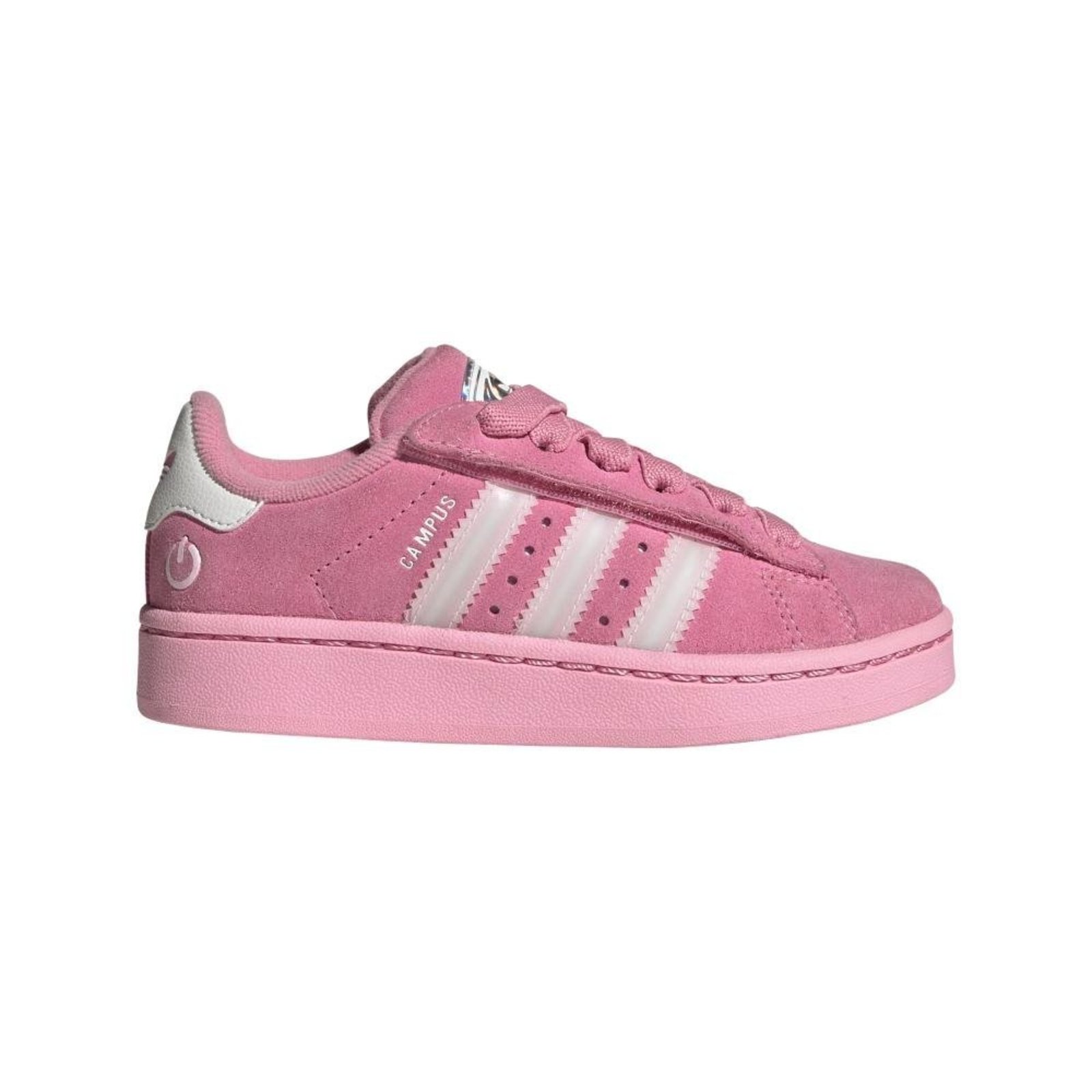 Infantil - Tênis LED Fecho Confortável Cadarço Elástico Campus 00s adidas Originals Rosa
