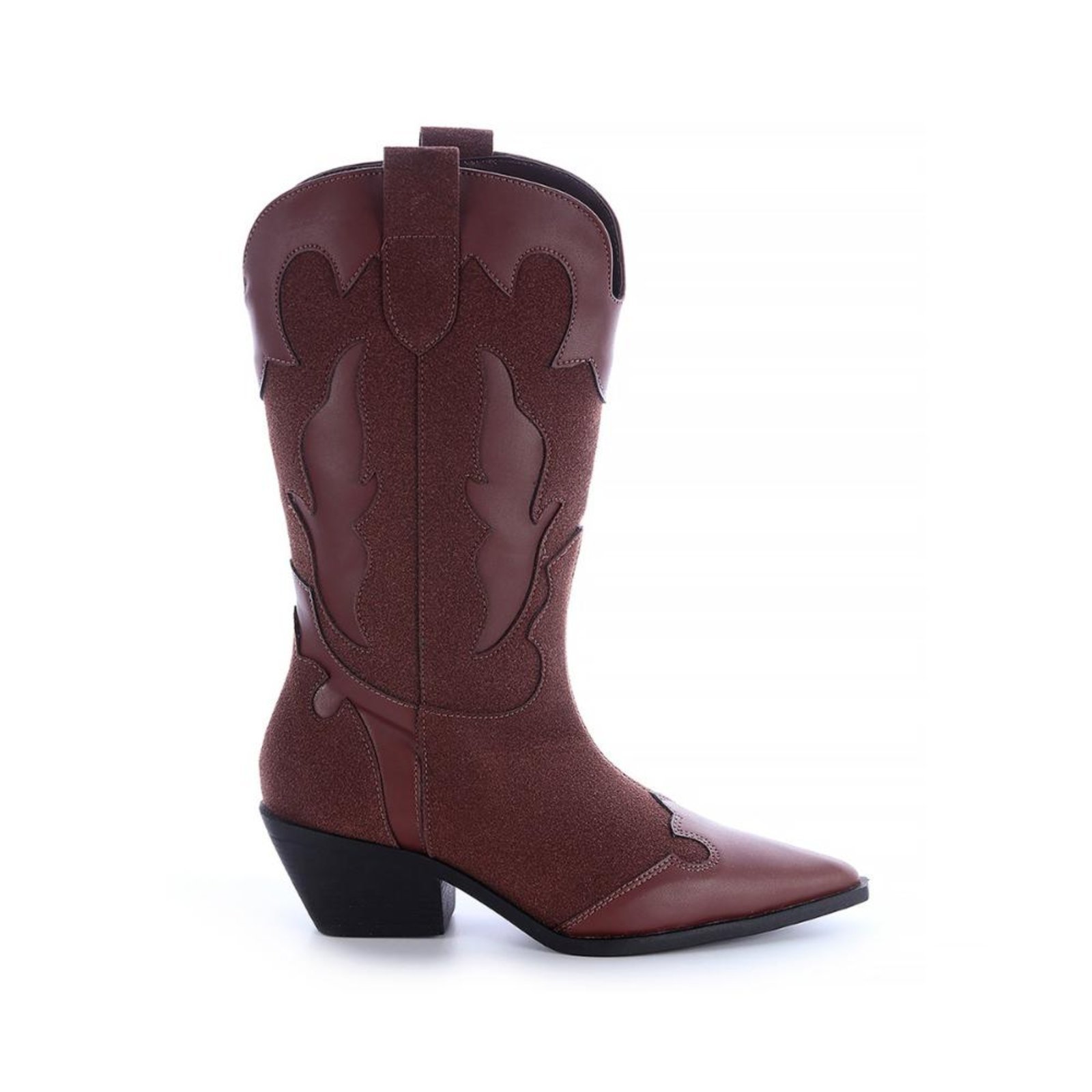 Bota Feminina Country Michelle Camurça Marrom Marrom