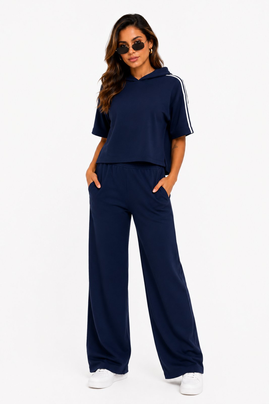 Conjunto Feminino D Bell Outlet Fashion Azul Marinho