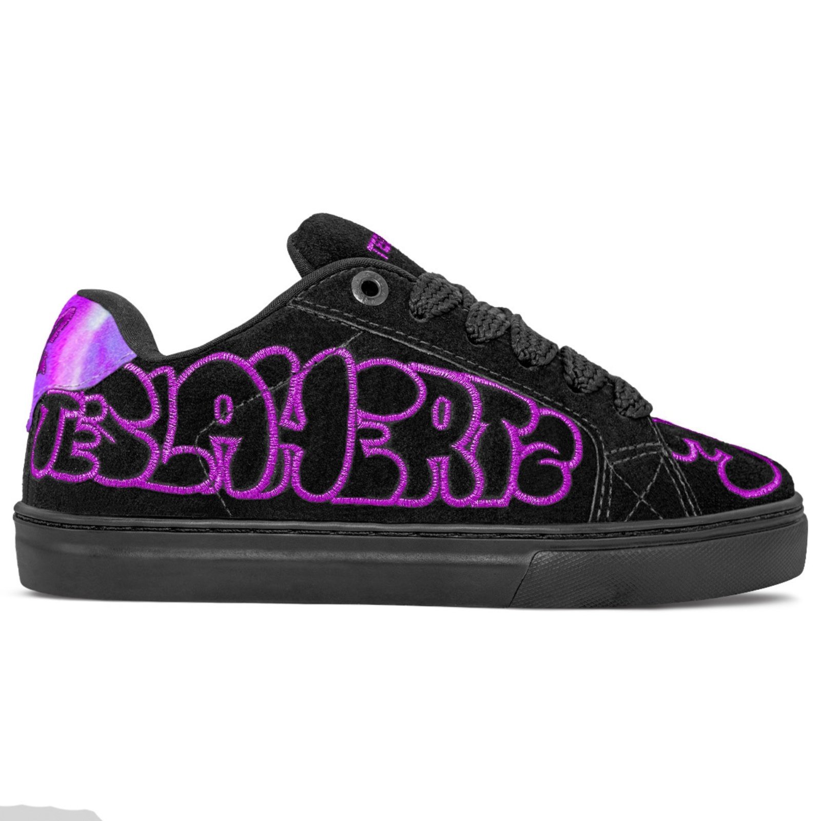 Vista 2 Tênis Tesla Unissex Camurça Hertz Black Art Purple Preto preto black TESLA preto black