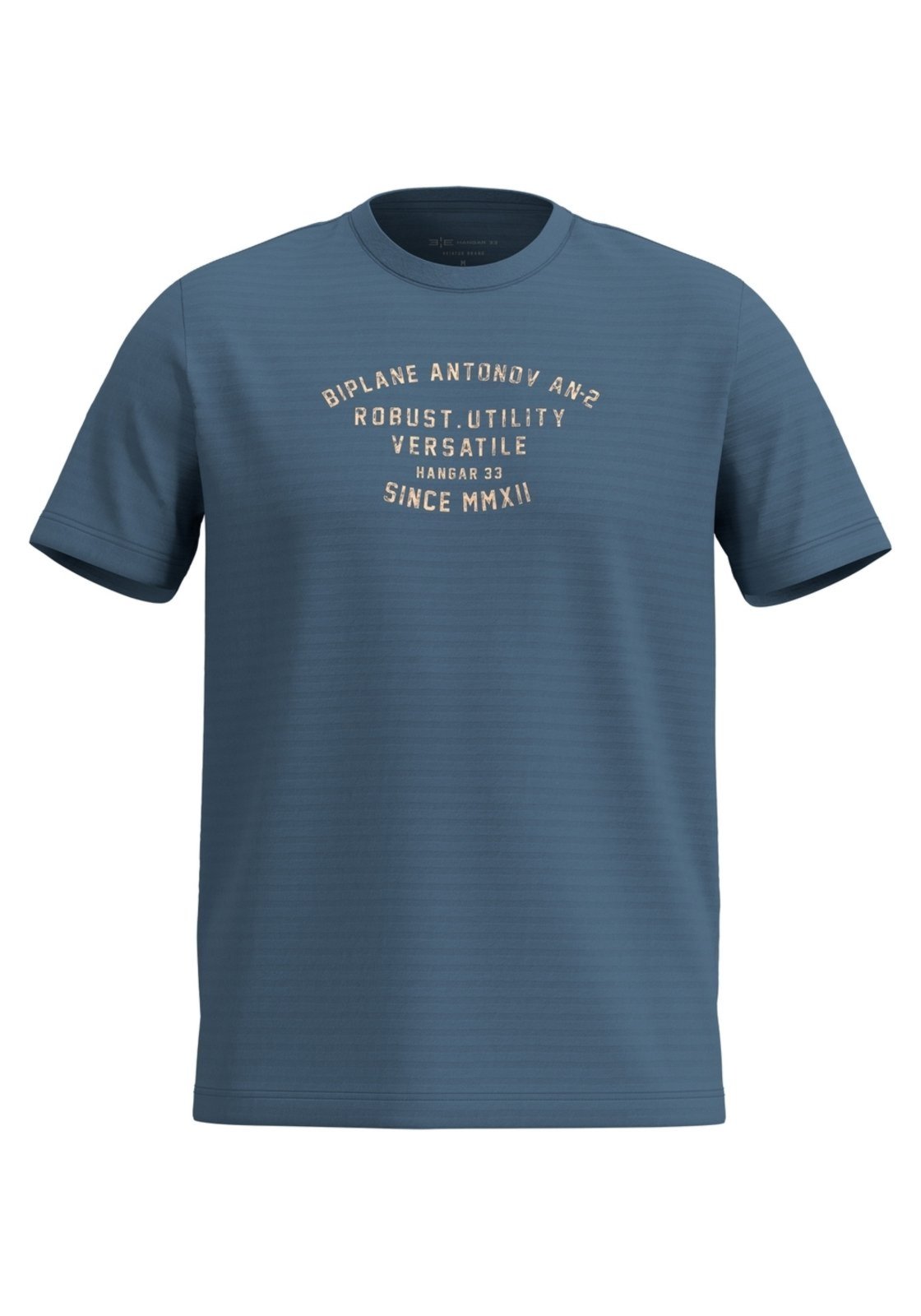 Camiseta De Mangas Curtas Em Malha Listrada Texturizada
