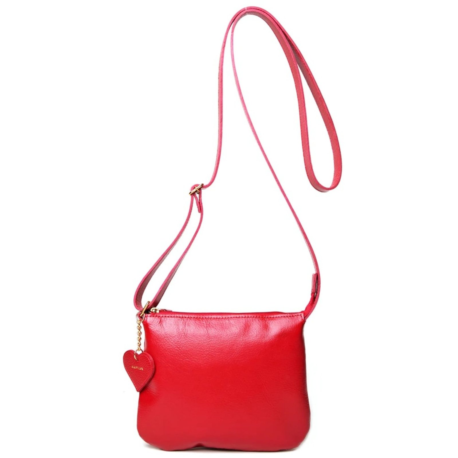 Bolsa Transversal em Couro Artlux Vermelho 9060