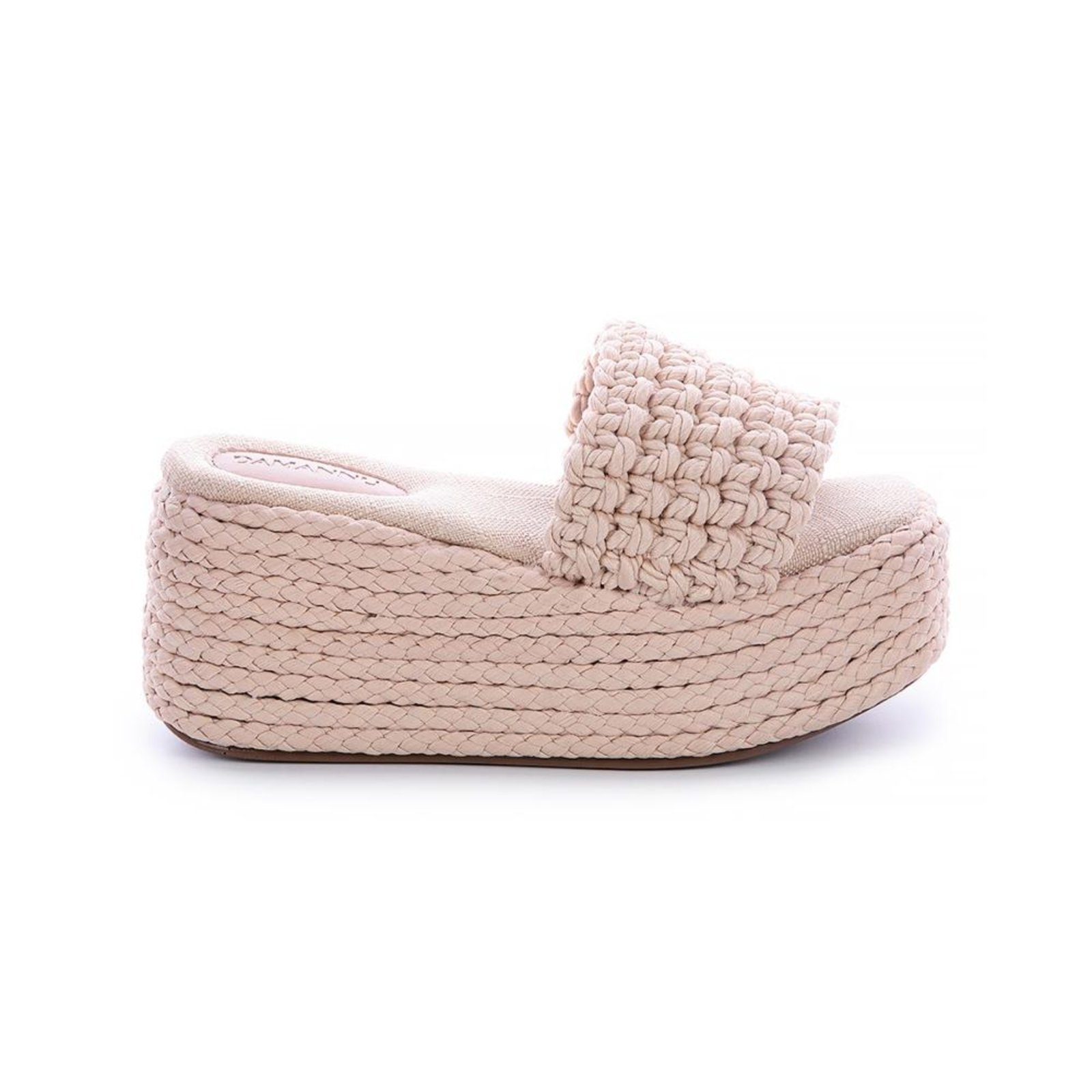Sandália Flat Cordas Jasmine Bege Bege