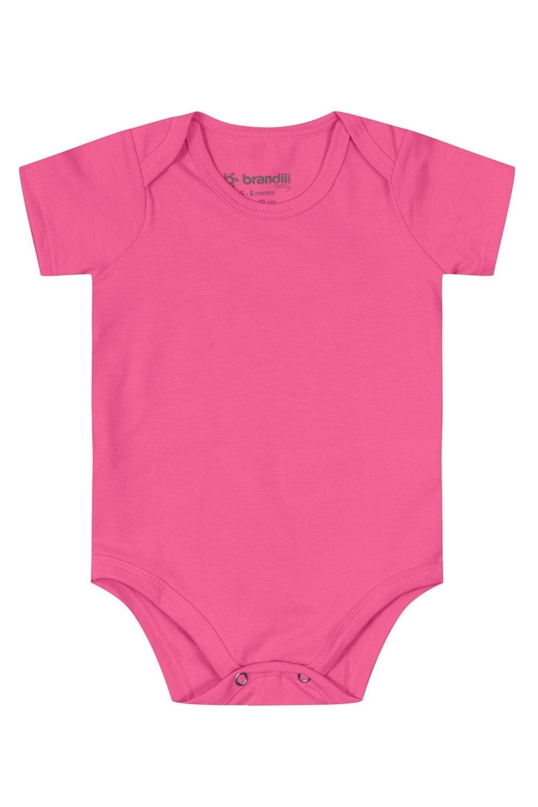 Vista 2 Infantil - Body unissex em cotton Brandili rosa Brandili rosa