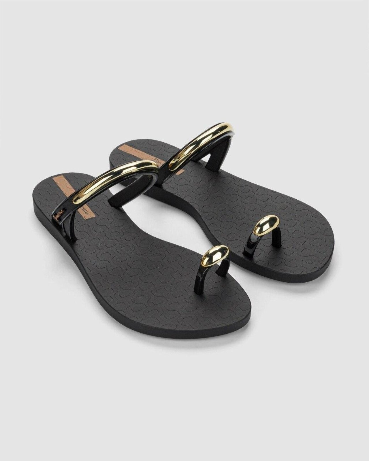 Chinelo Slide Feminino Ipanema Ring Lux Preto