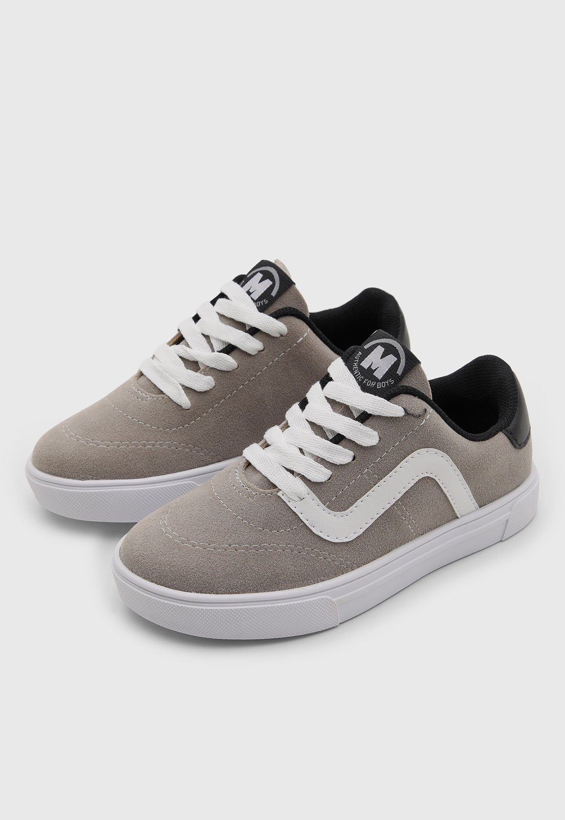 Infantil - Tênis Molekinho Casual Suede Cinza