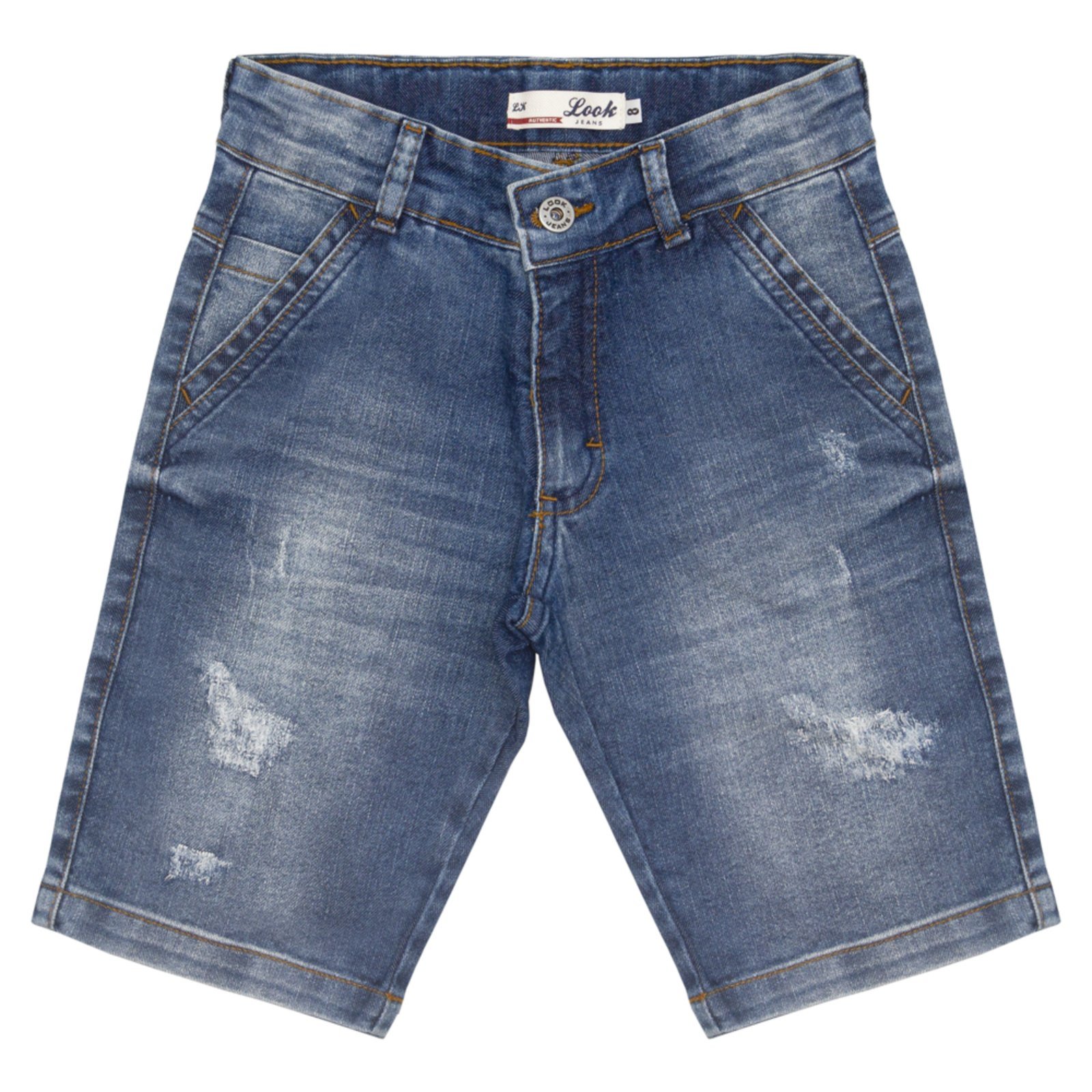 Infantil – Bermuda Juvenil Look Jeans Skinny Jeans