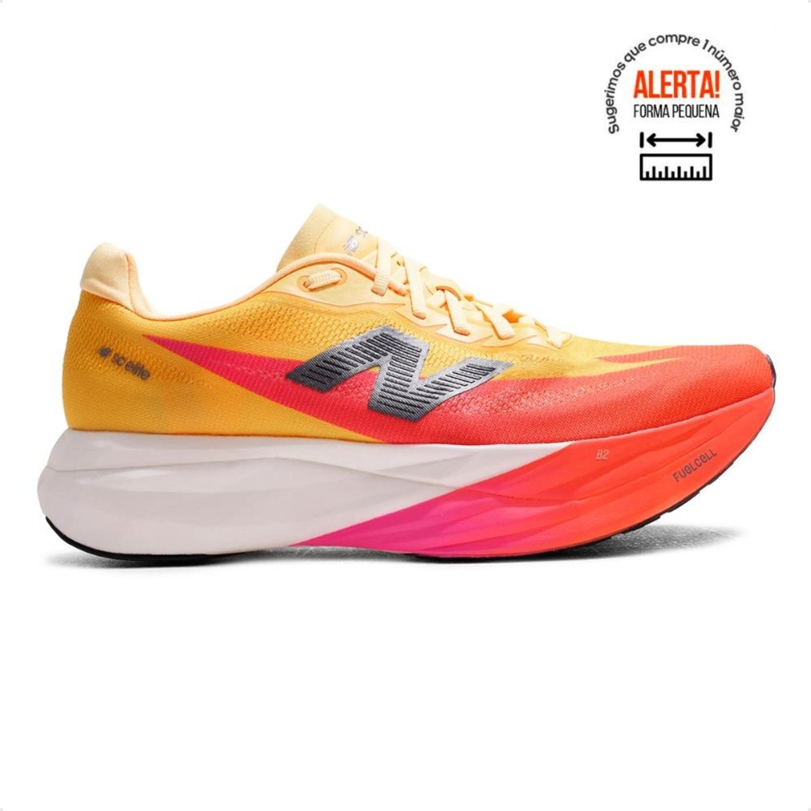 Tenis New Balance Fuelcell Supercomp Elite V5 Masculino Laranja