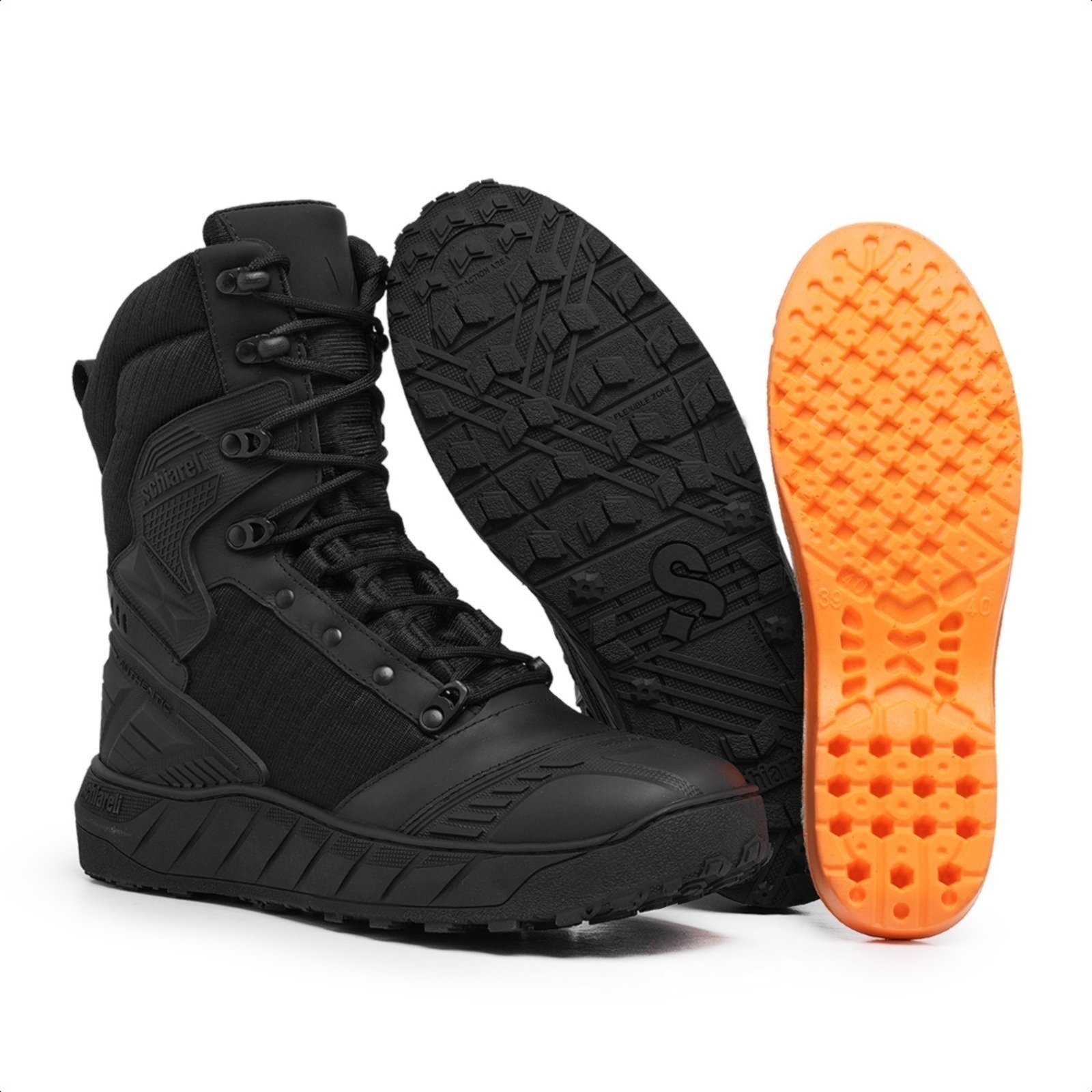 Bota Masculina Adventure Preto Militar Casual Schiareli 974