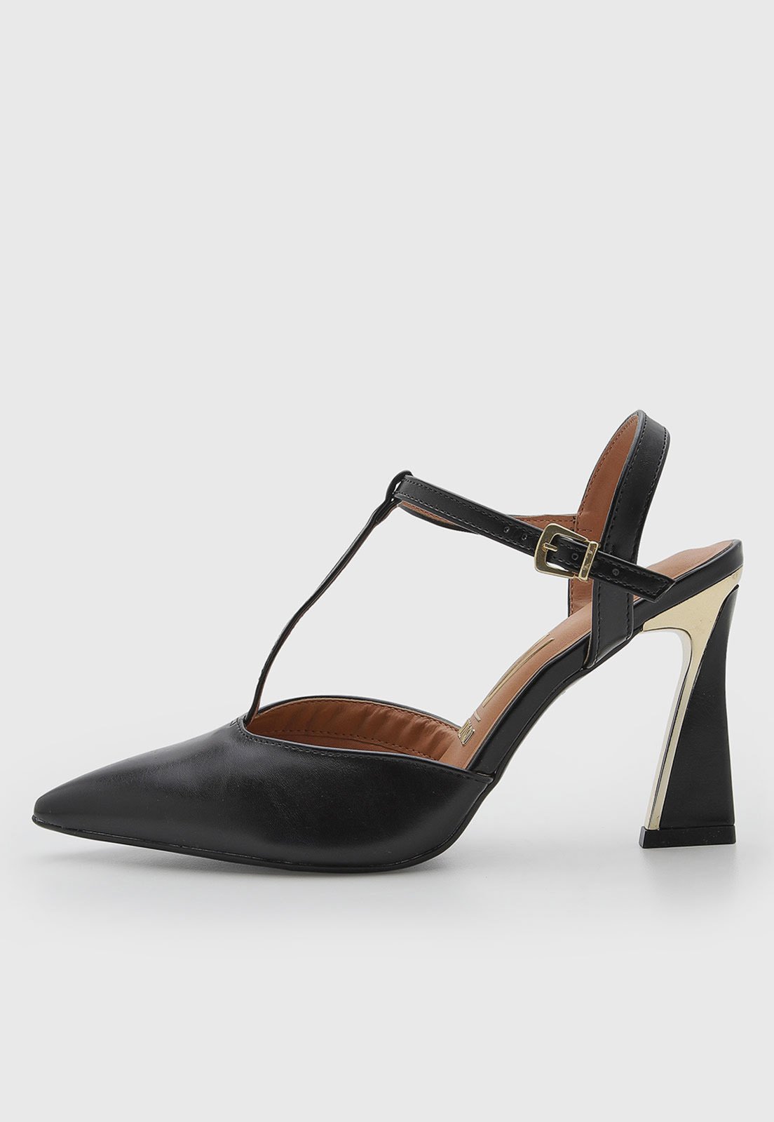 Scarpin Feminino Vizzano Bico Fino Preto