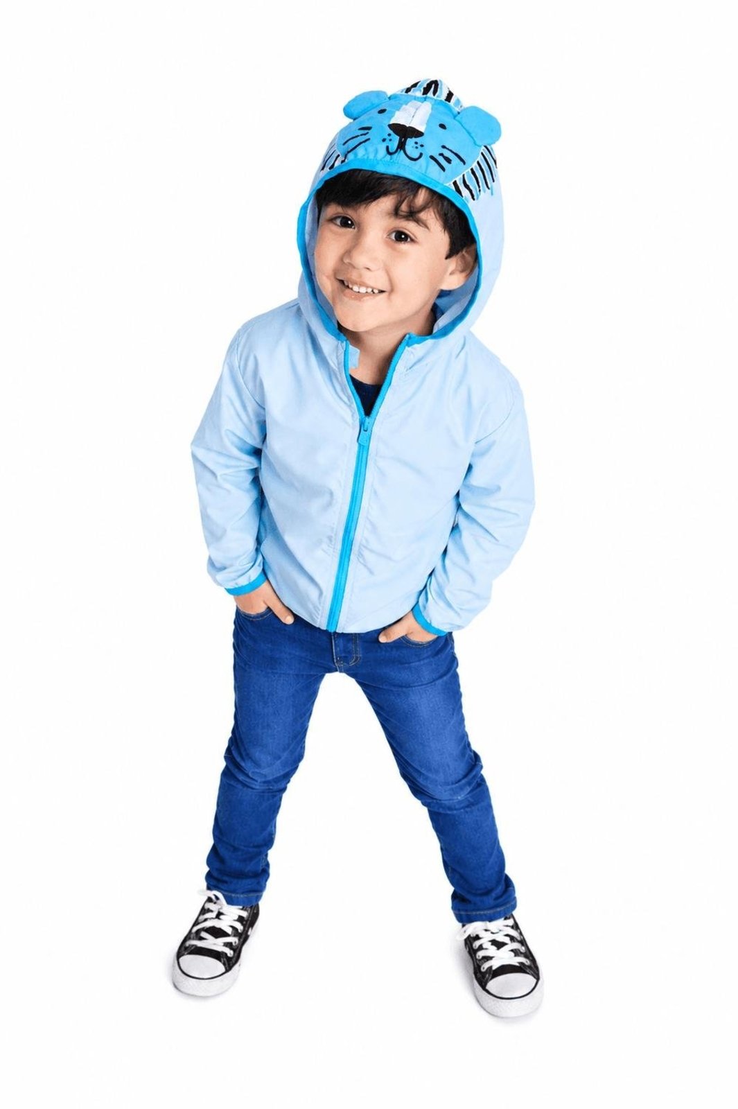 Infantil - Corta Vento Menino Leãozinho Alphabeto Mint Verde