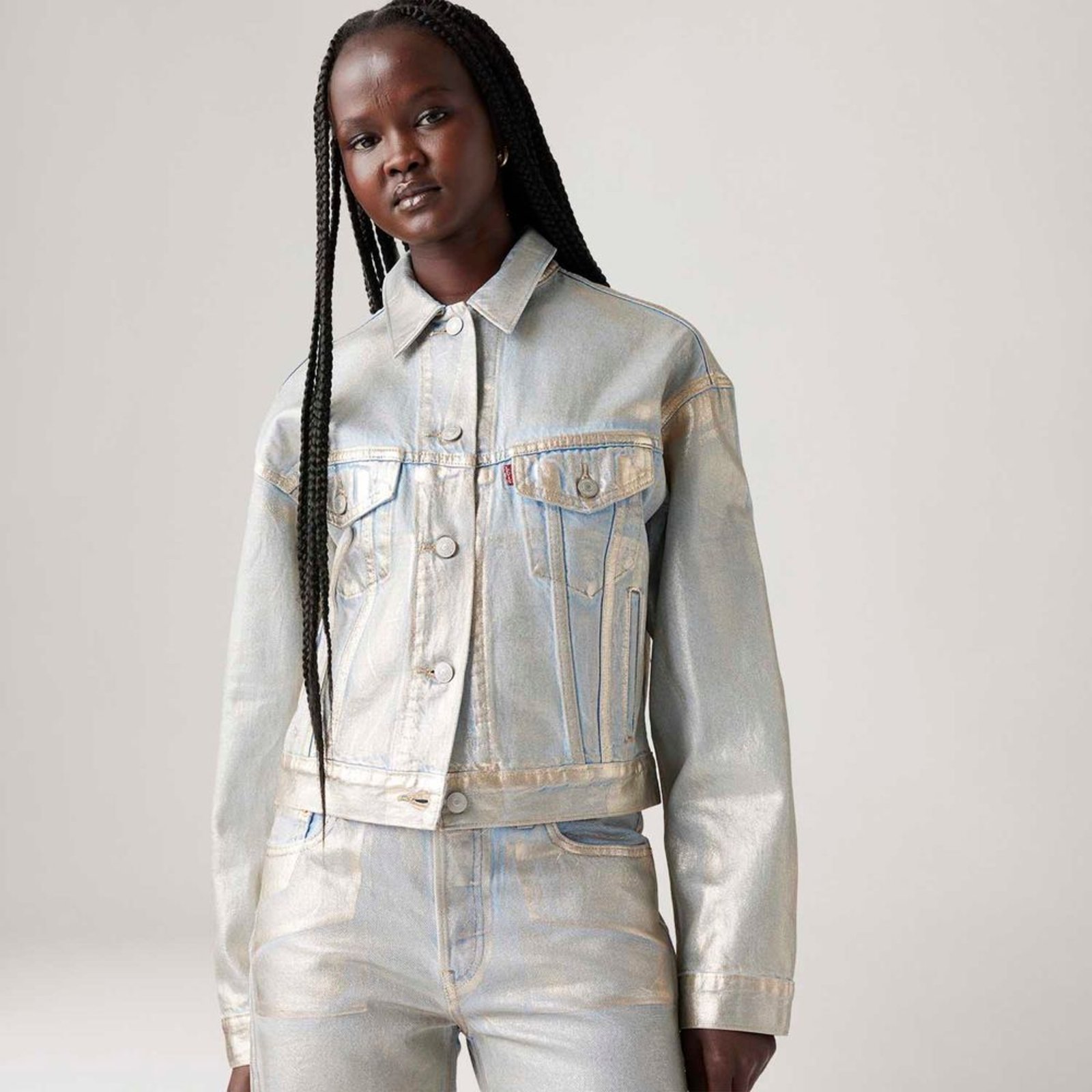 Jaqueta Levi’s® Shrunken 90’S Metalizada