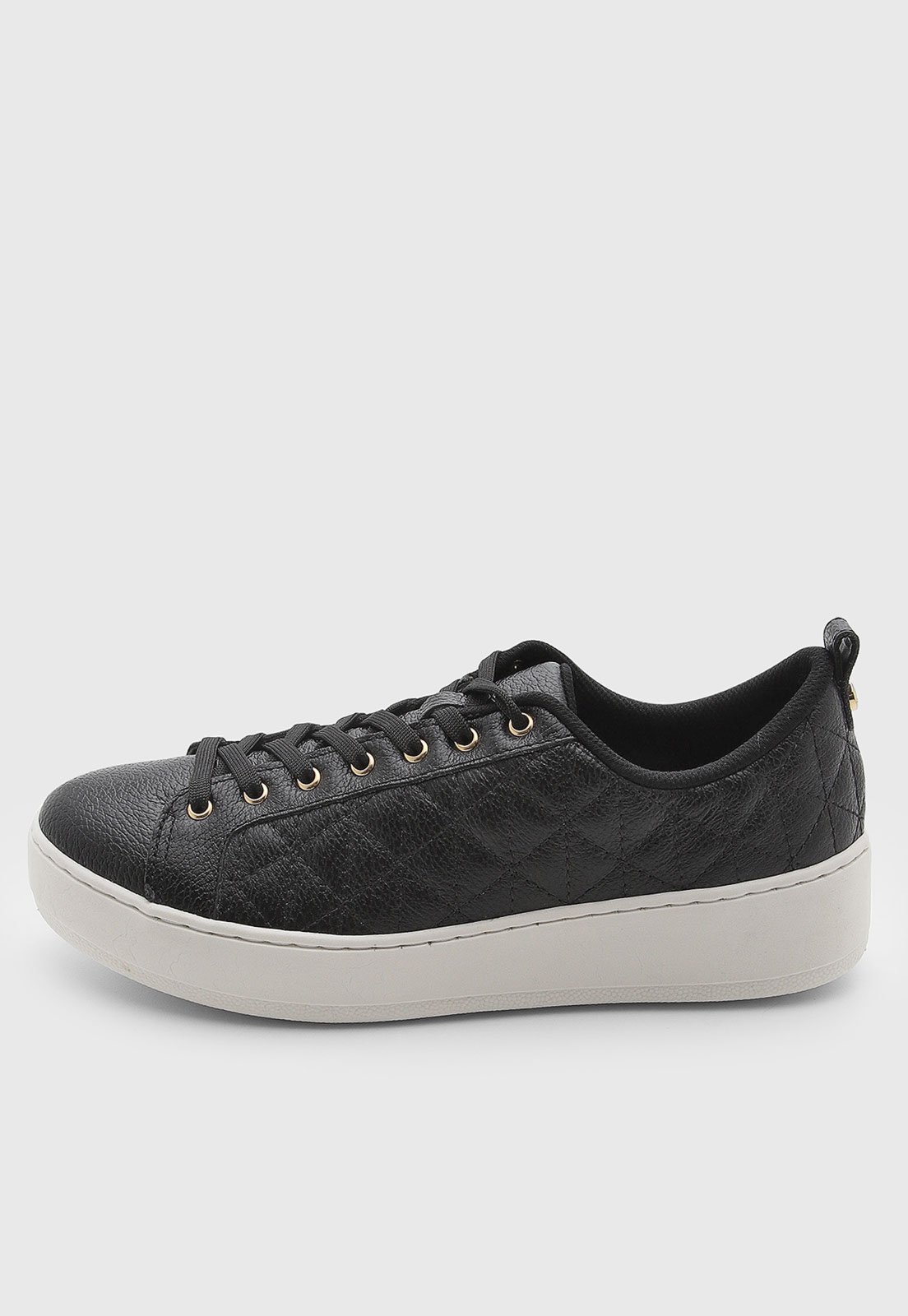 Tênis Feminino Jorge Bischoff Couro Matelassê Preto