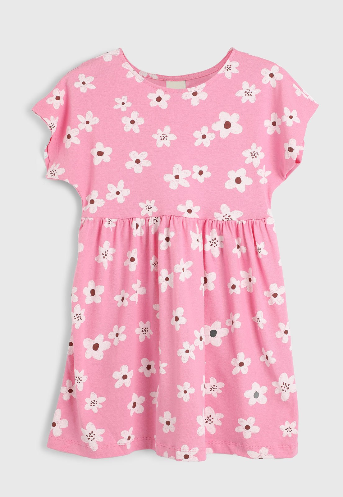 Vista 2 Infantil - Vestido Hering Floral Hering Kids rosa Hering Kids rosa
