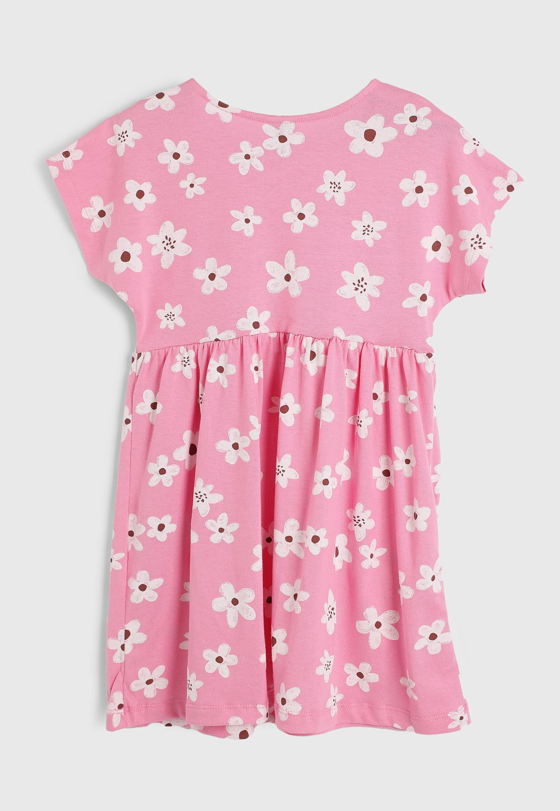 Vista 3 Infantil - Vestido Hering Floral Hering Kids rosa Hering Kids rosa