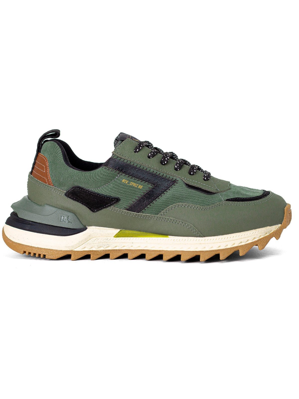 Tênis Masculino Reserva RSV Spriz 80 Clássico Sneaker Conforto Verde Militar