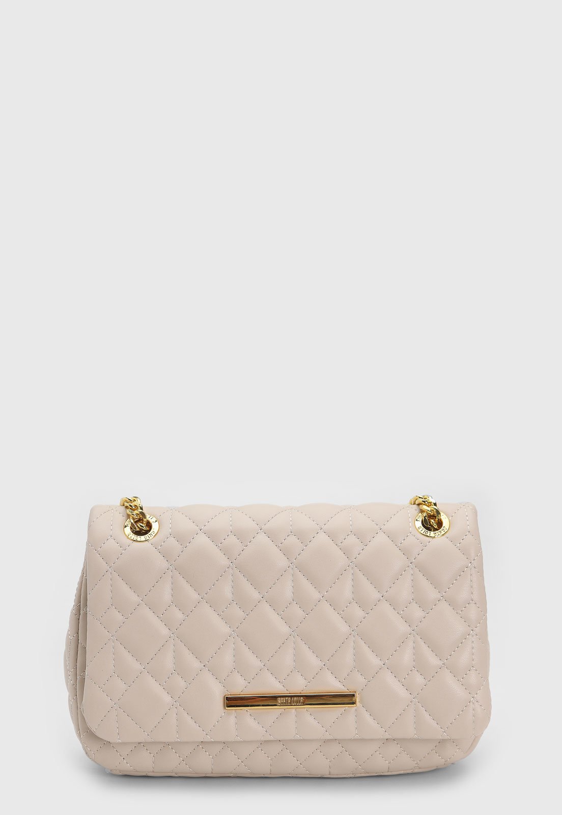 Bolsa Tiracolo Santa Lolla Alça Corrente Off-White