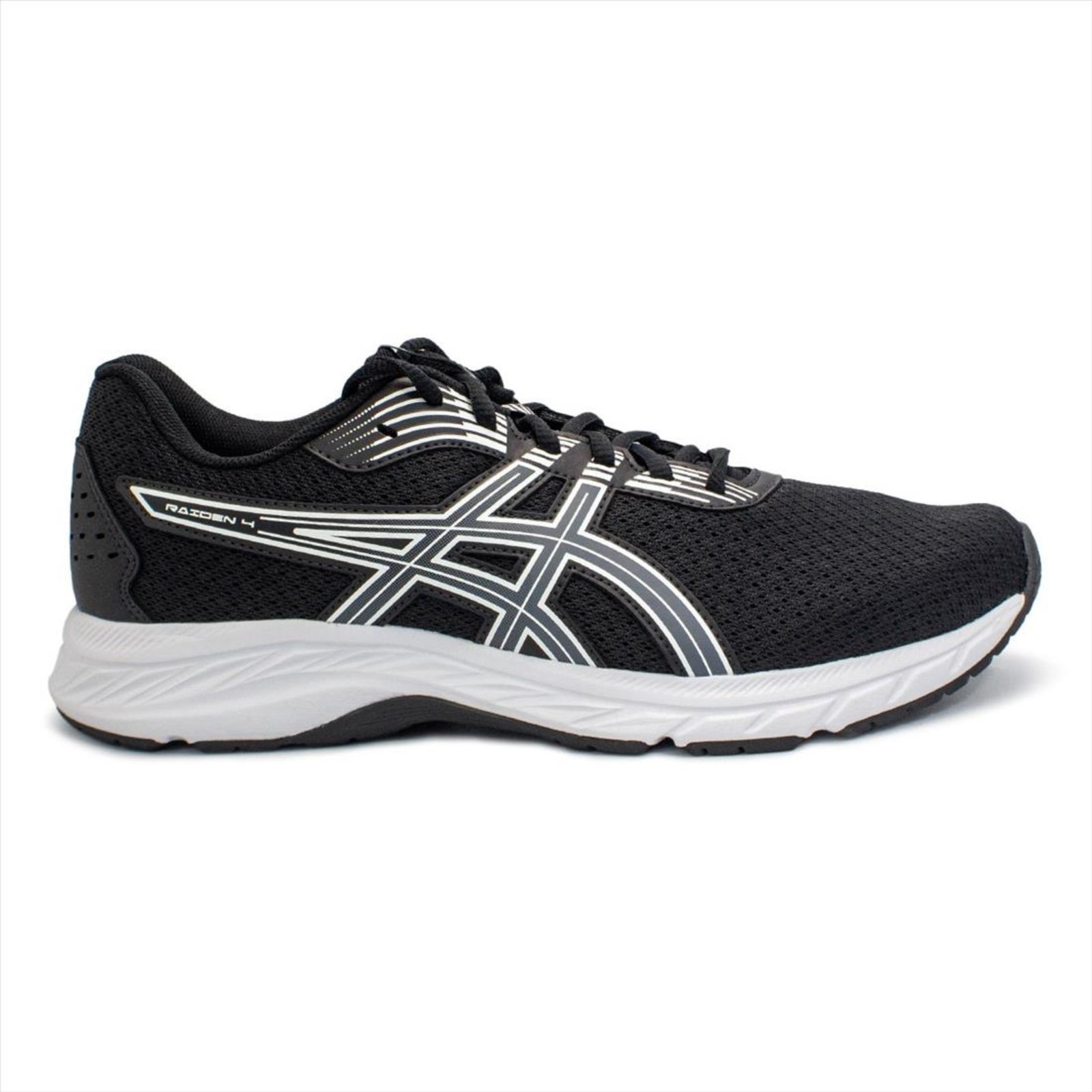 Vista 2 Tênis Asics Masculino Raiden 4 azul marinho ASICS azul marinho