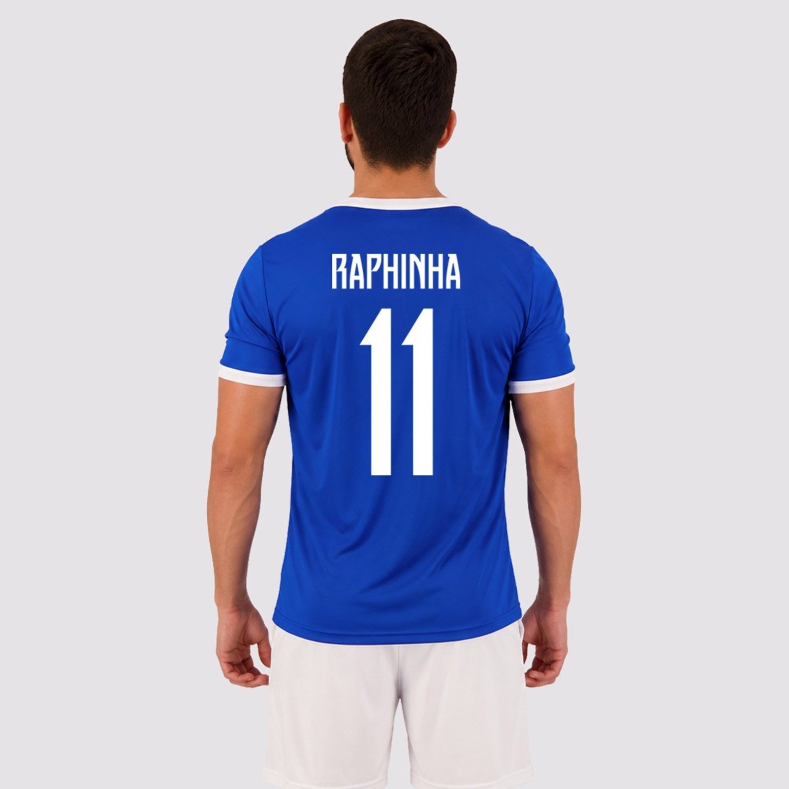 Camisa Placar Brasil Brasão Azul 11 RAPHINHA