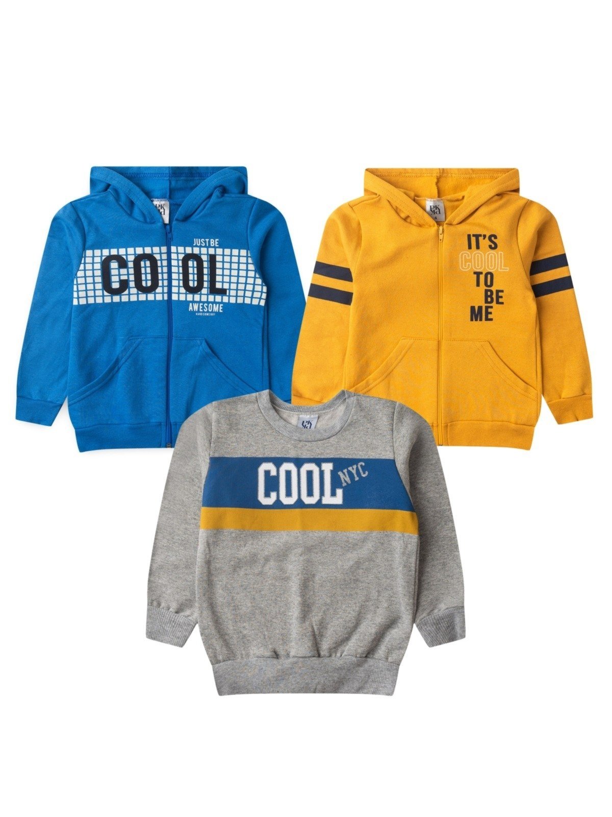 Vista 2 Infantil - Kit Sortido Platinum 3 Casaco - Jaqueta Masculino Avulso PLATINUM KIDS multicolorido PLATINUM KIDS multicolorido