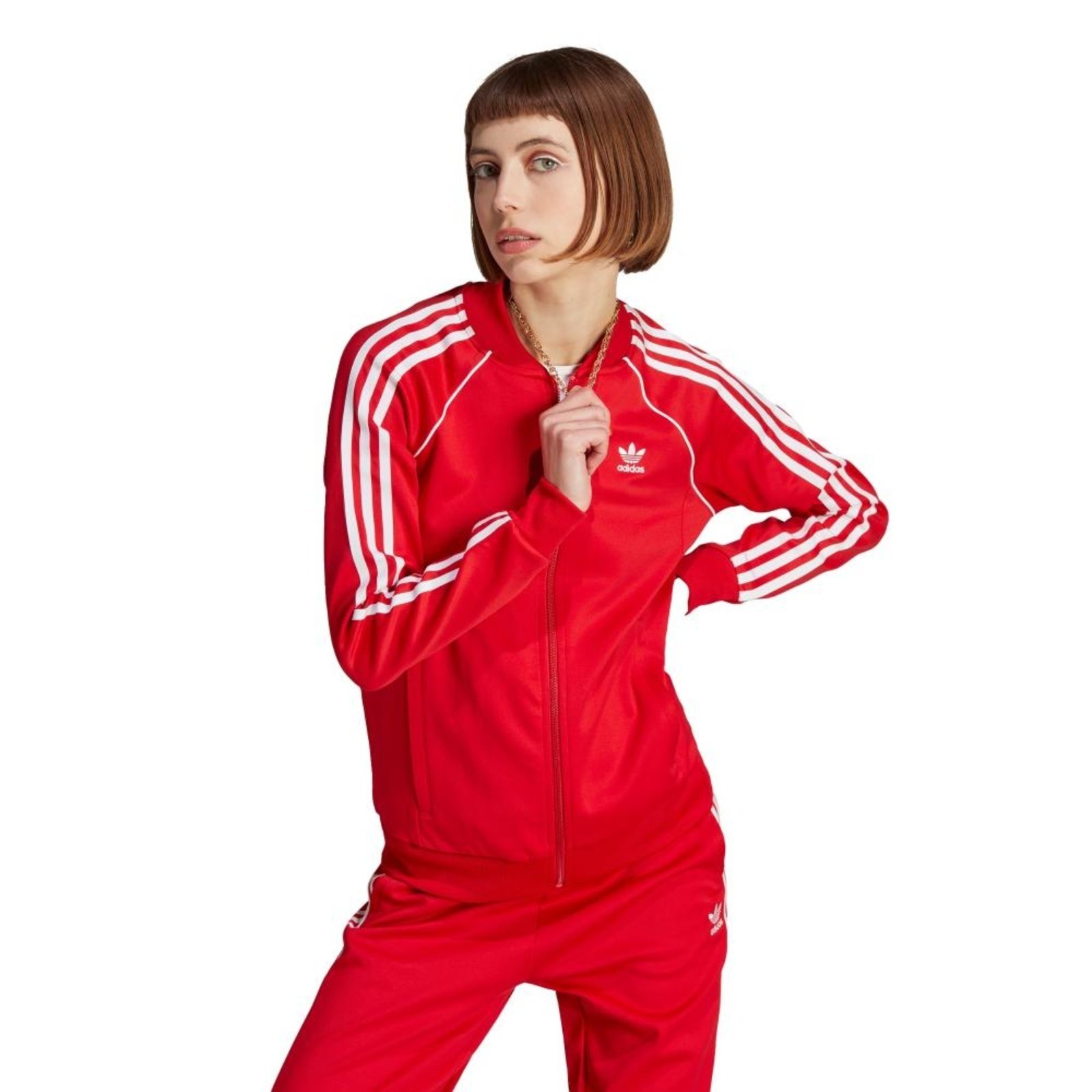 Blusa Adicolor Classics SST adidas Originals Vermelho